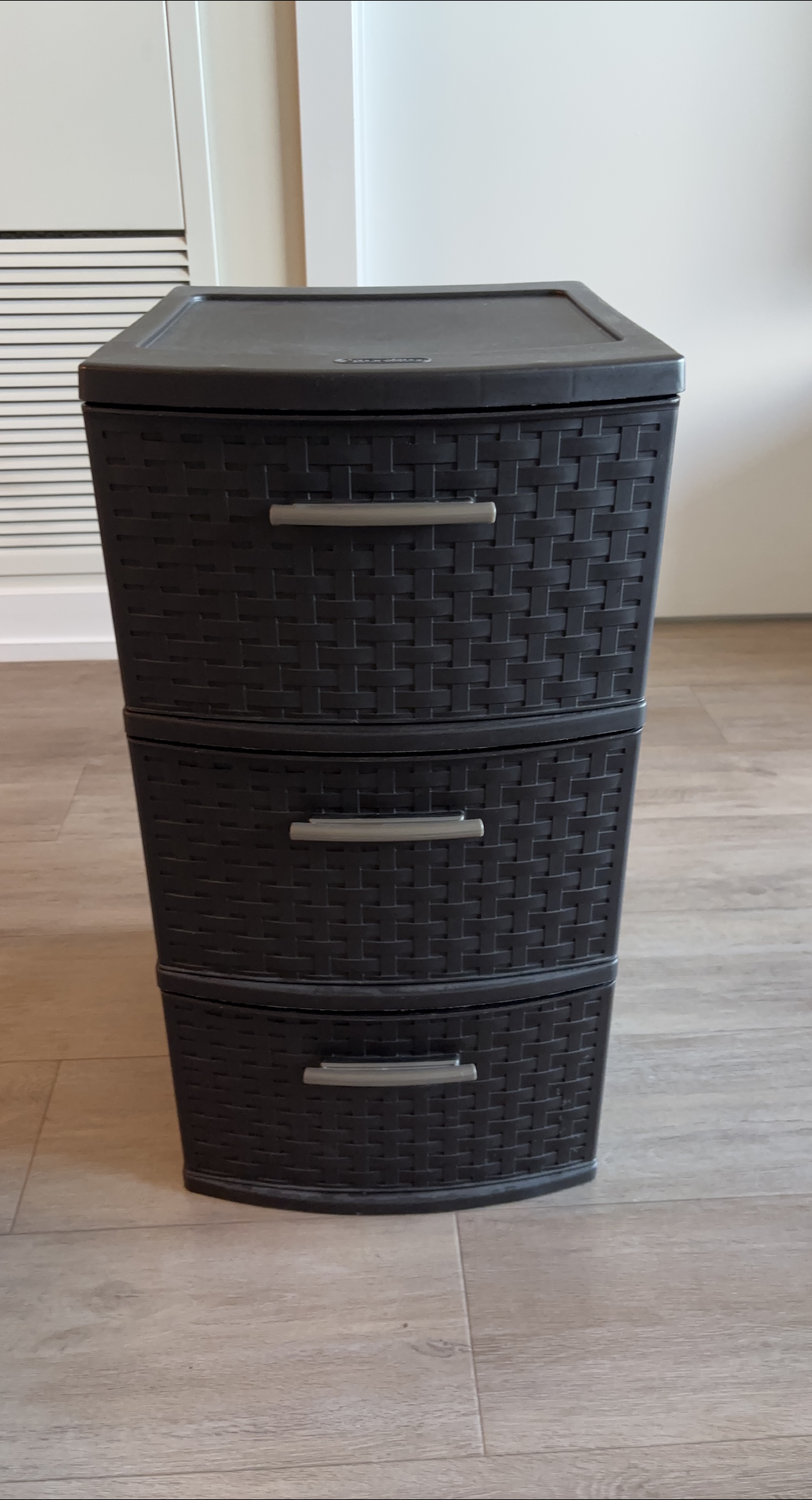 Sterilite 3-Drawer Weave Tower - Dark Brown thumbnail