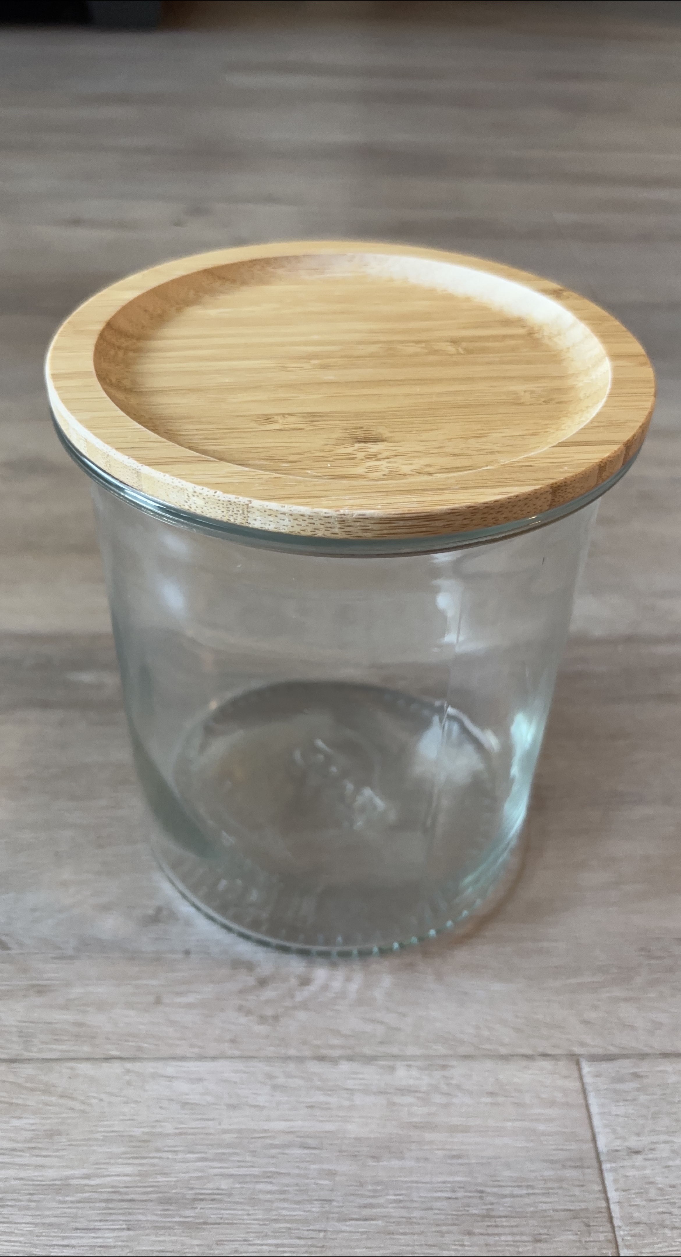 IKEA Cookie Glass Jar with Wooden Lid thumbnail