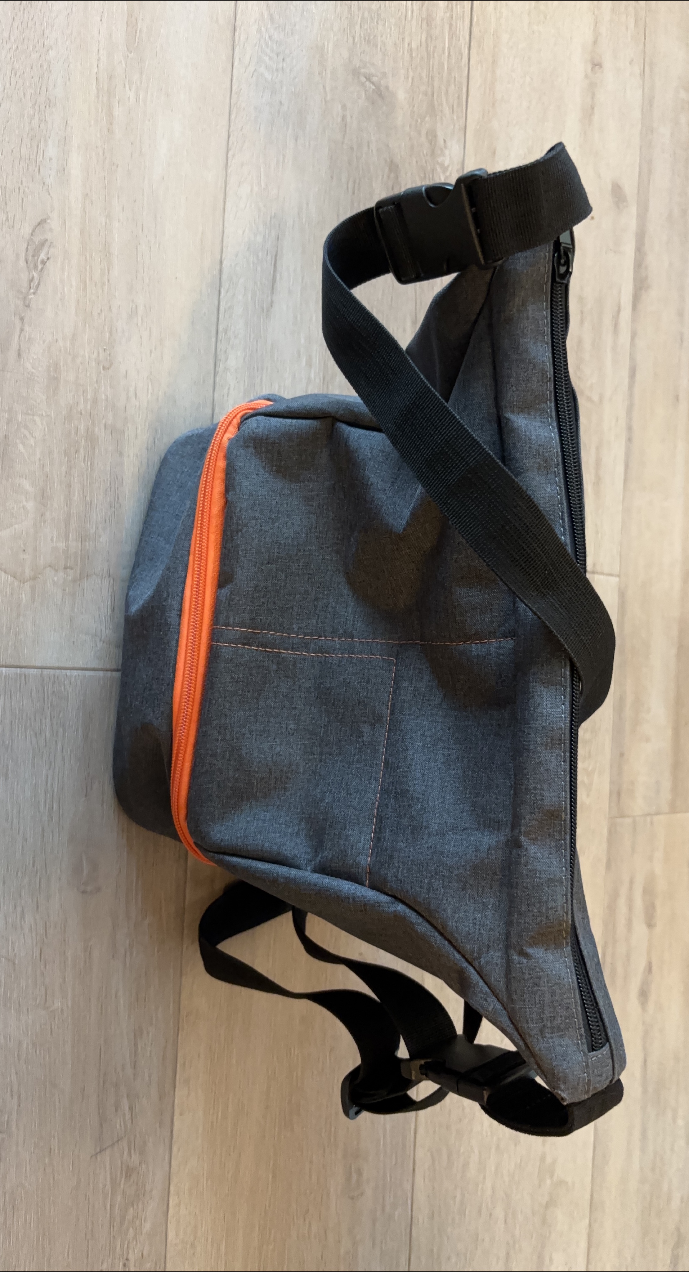 Camera Bag - Grey with Orange Interior thumbnail