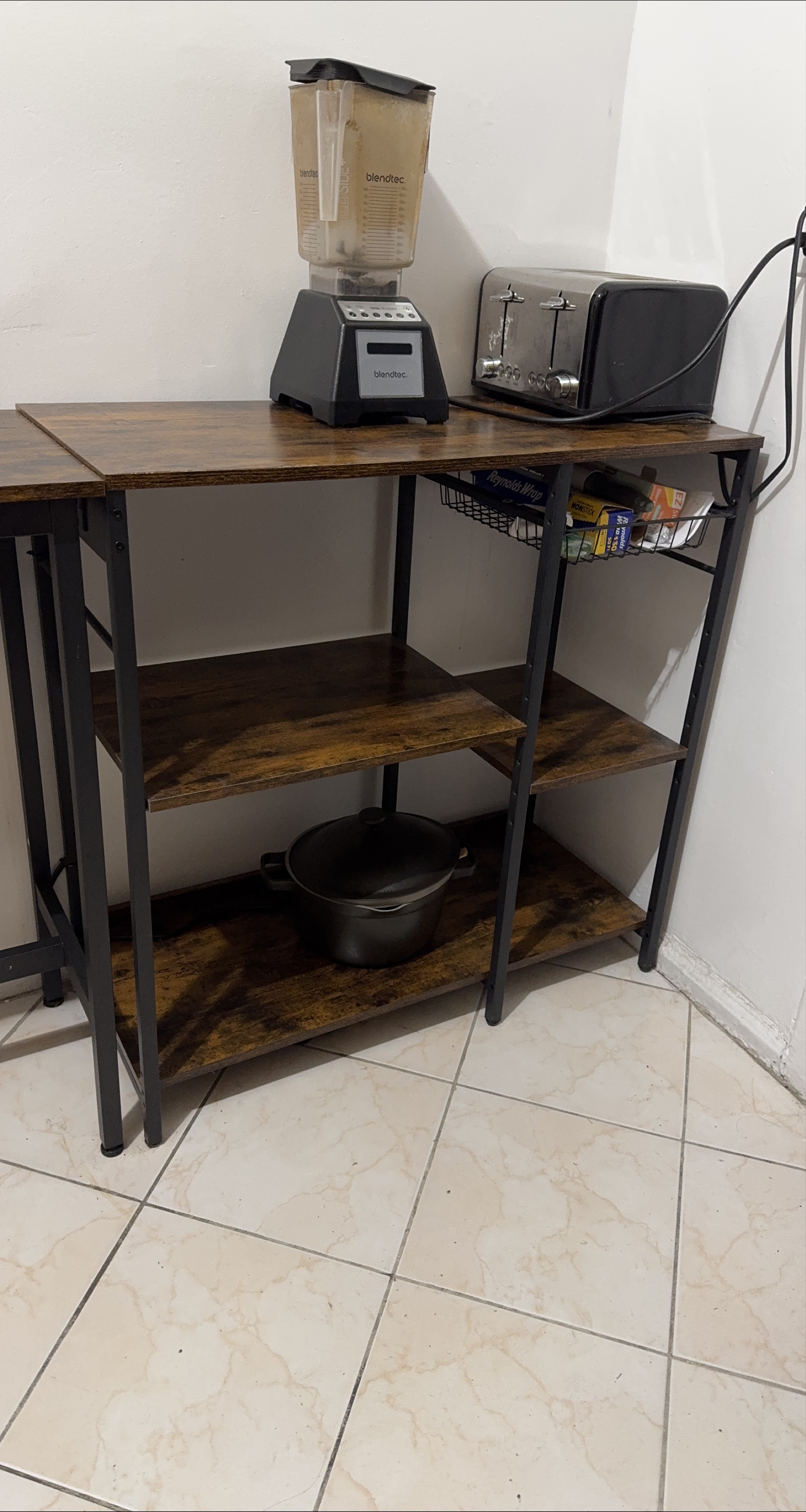 2items for $50 Dining Table for narrow Kitchen Brown thumbnail