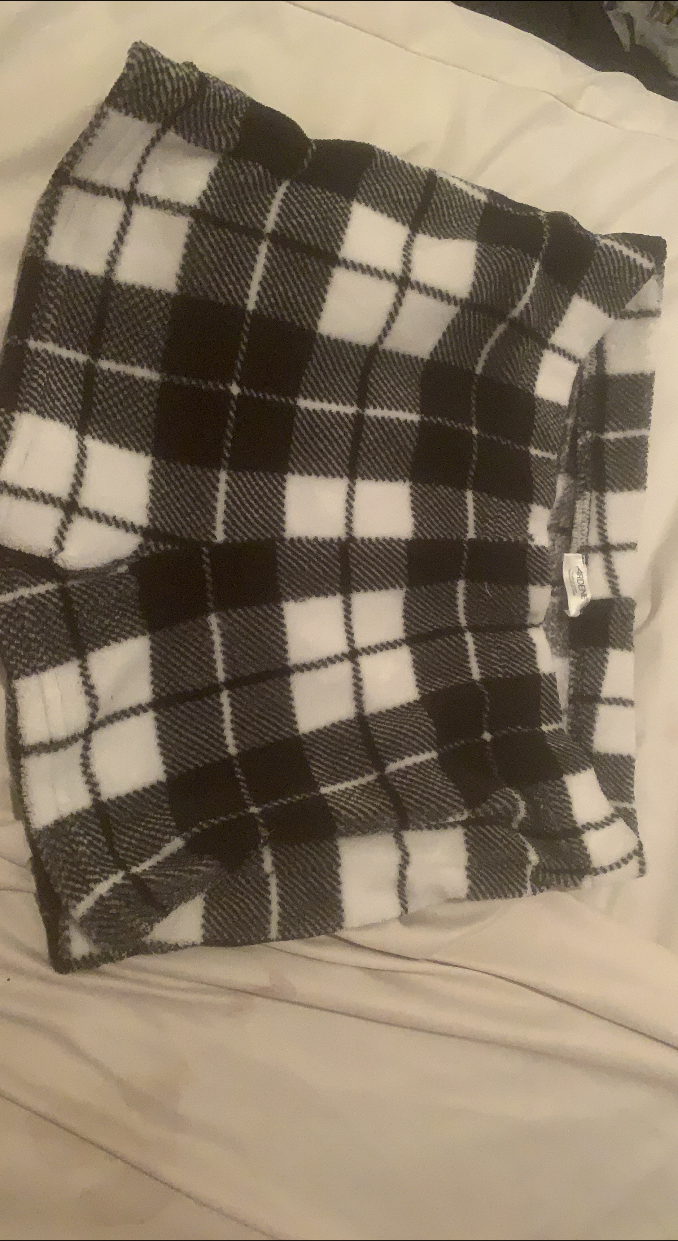 Ardene Black & White Plaid Shorts thumbnail