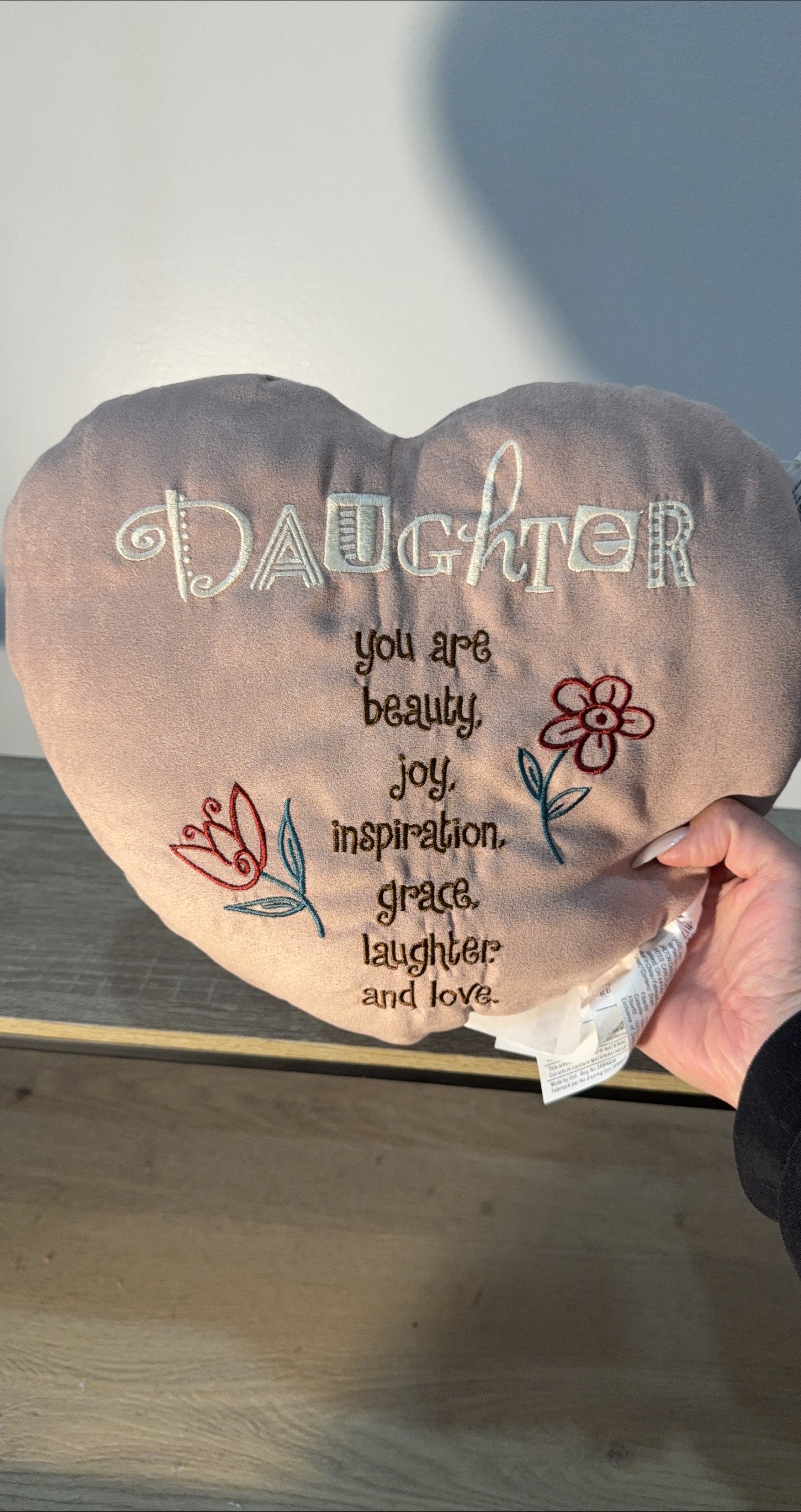 Carlton Cards Daughter Heart Pillow thumbnail