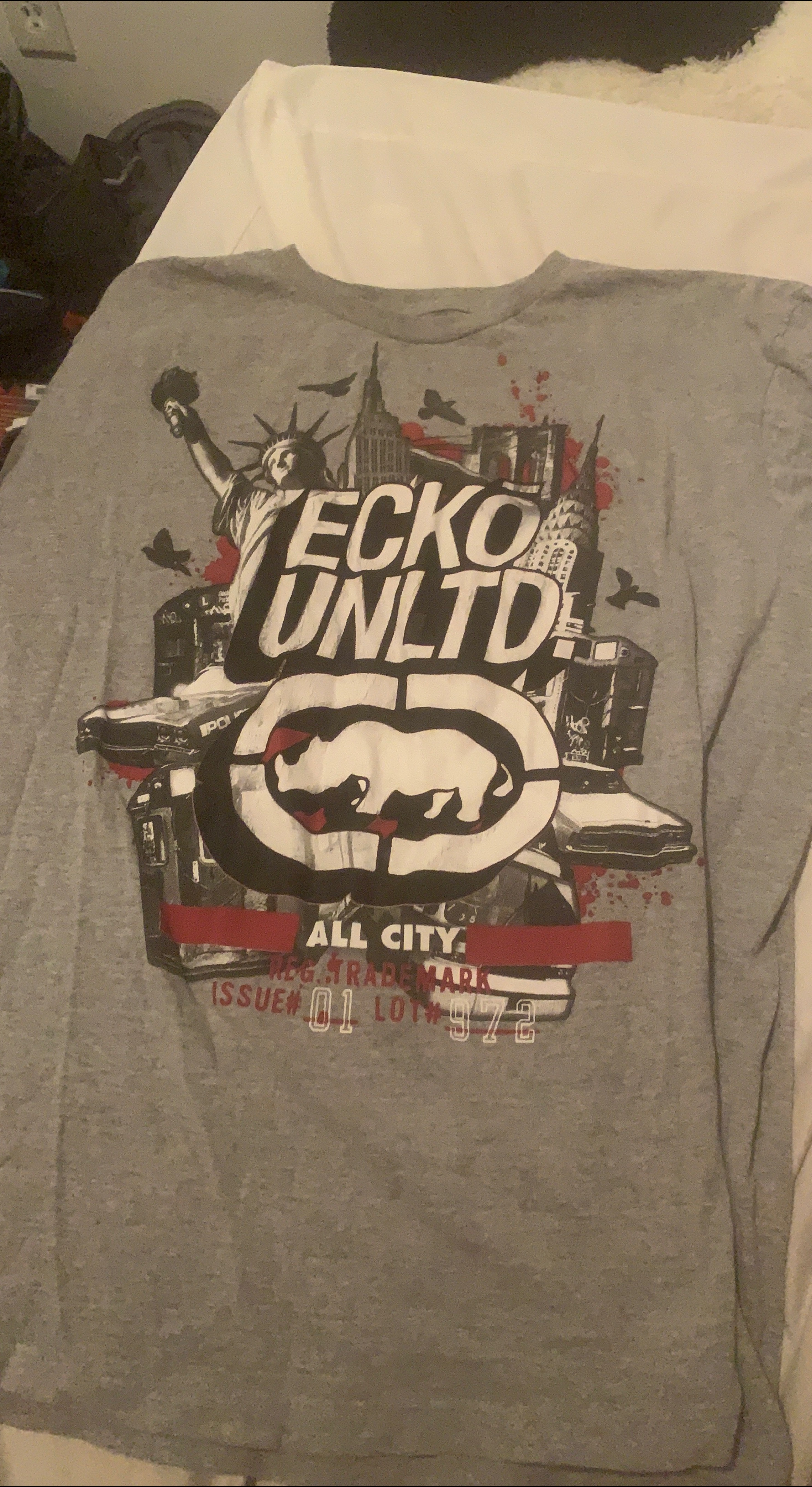 Ecko Unltd Grey Graphic Tee thumbnail
