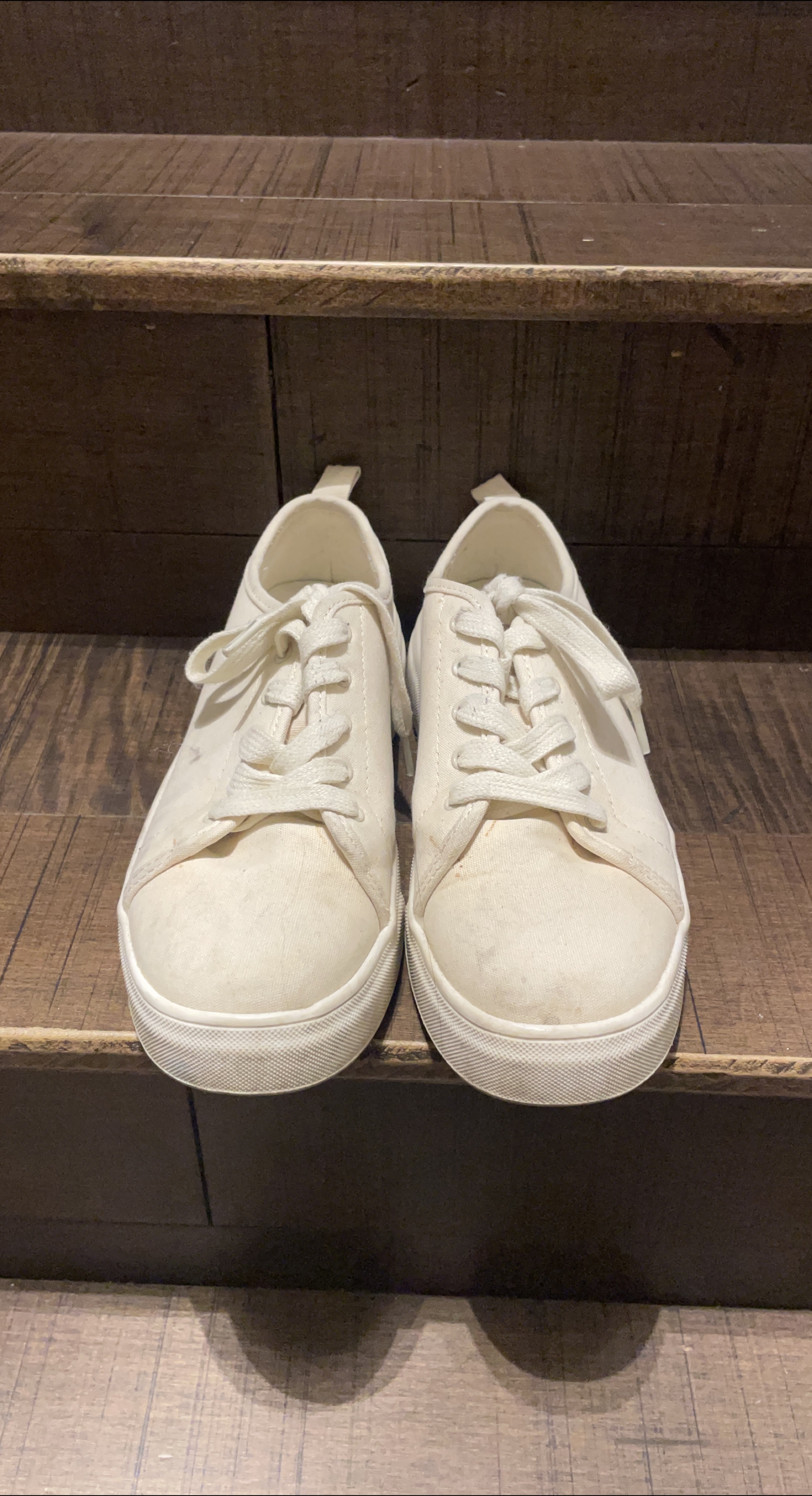 Off-White Canvas Sneakers thumbnail