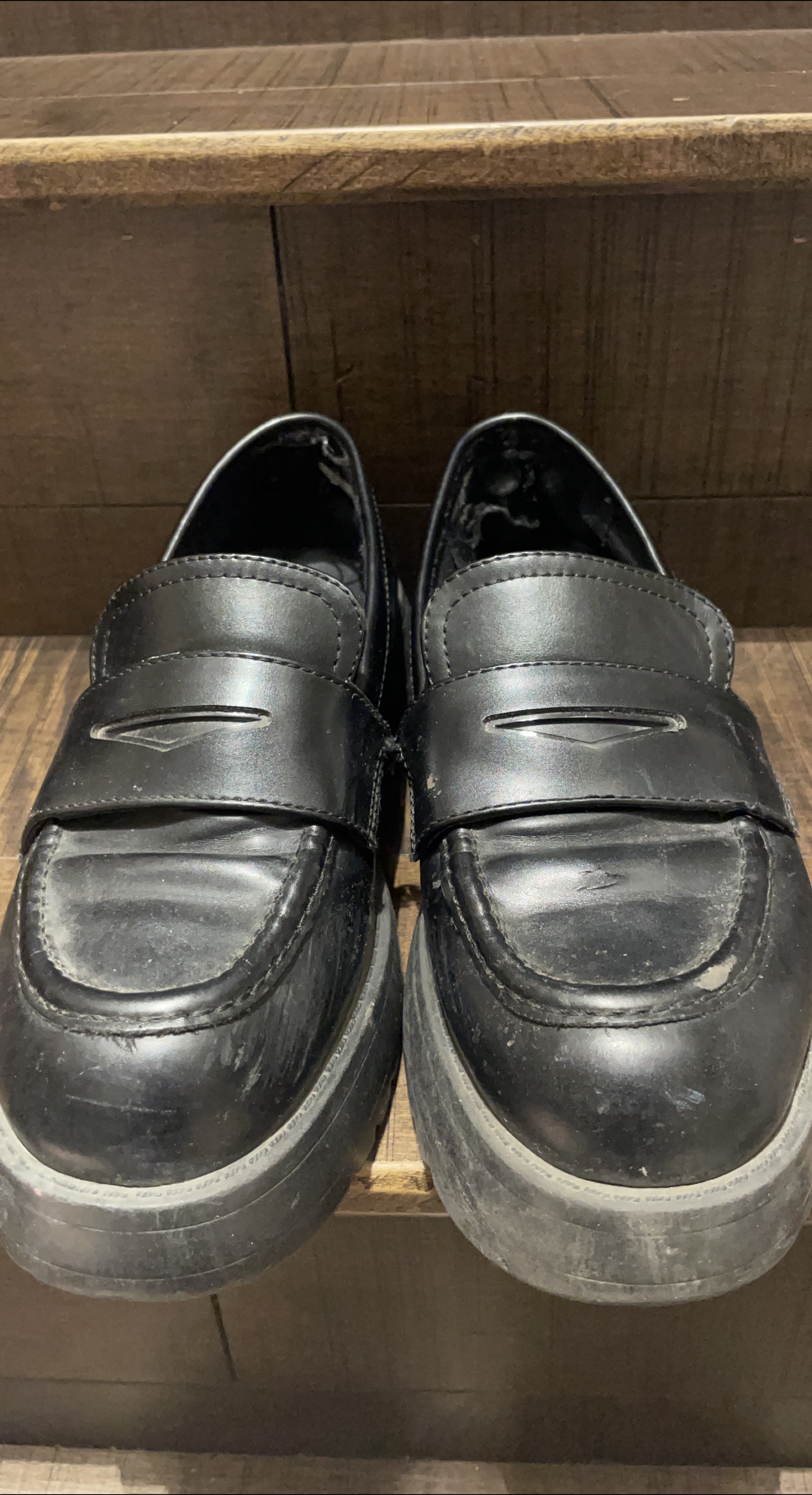Black Chunky Platform Loafers thumbnail