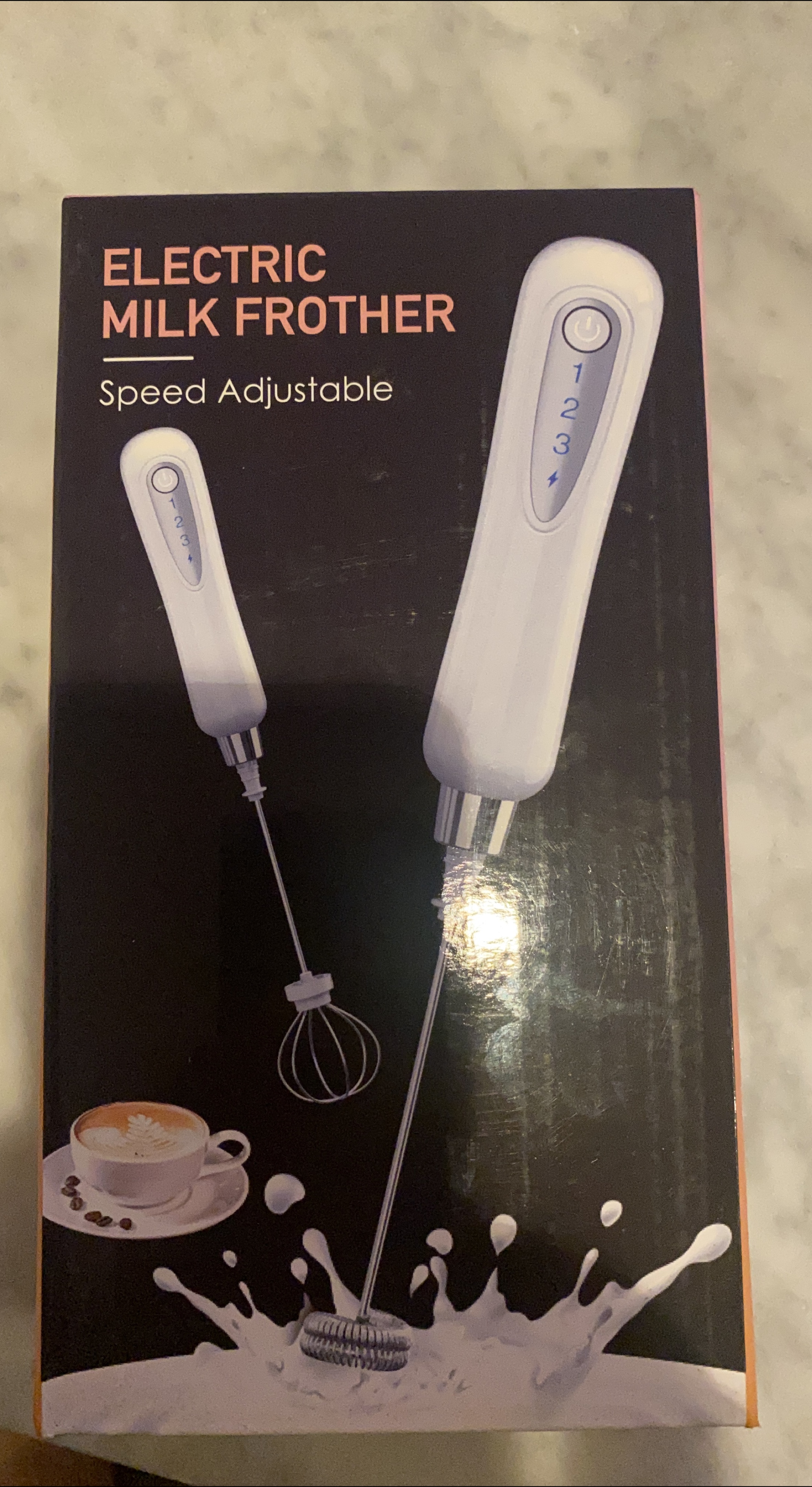 Electric Milk Frother - Speed Adjustable