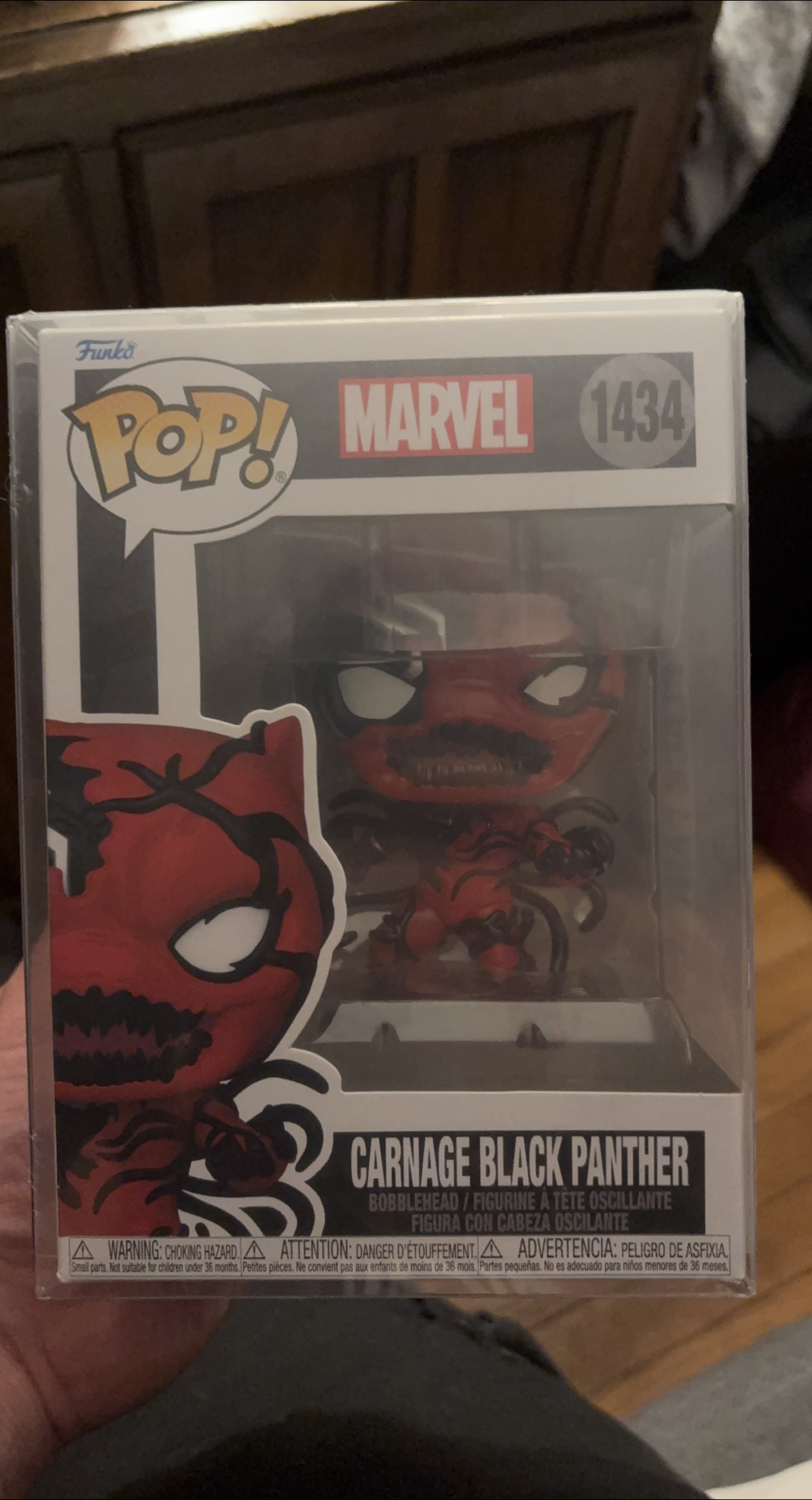Funko Pop! Marvel 1434 Carnage Black Panther Bobblehead