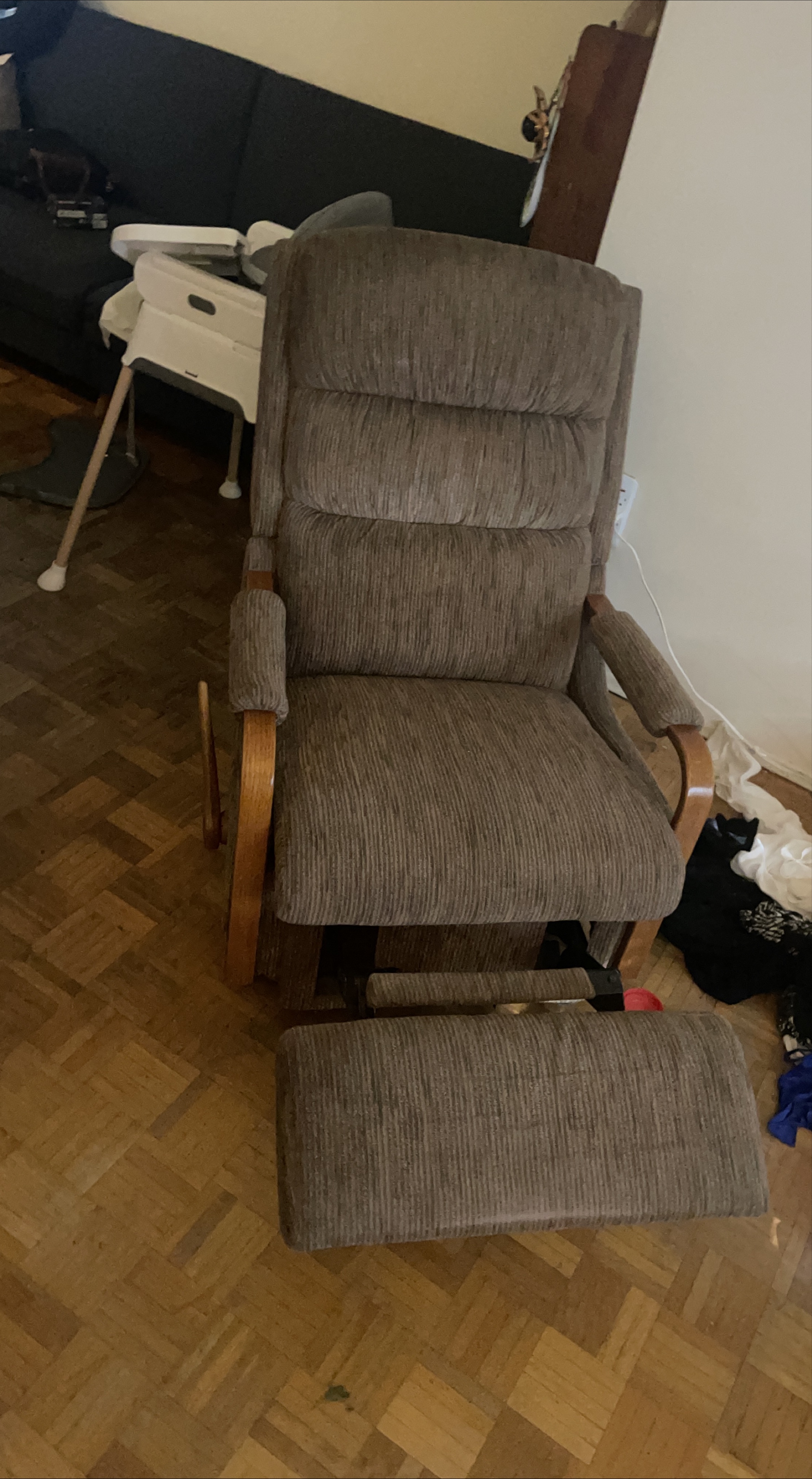 Glider Rocker Chair with Ottoman