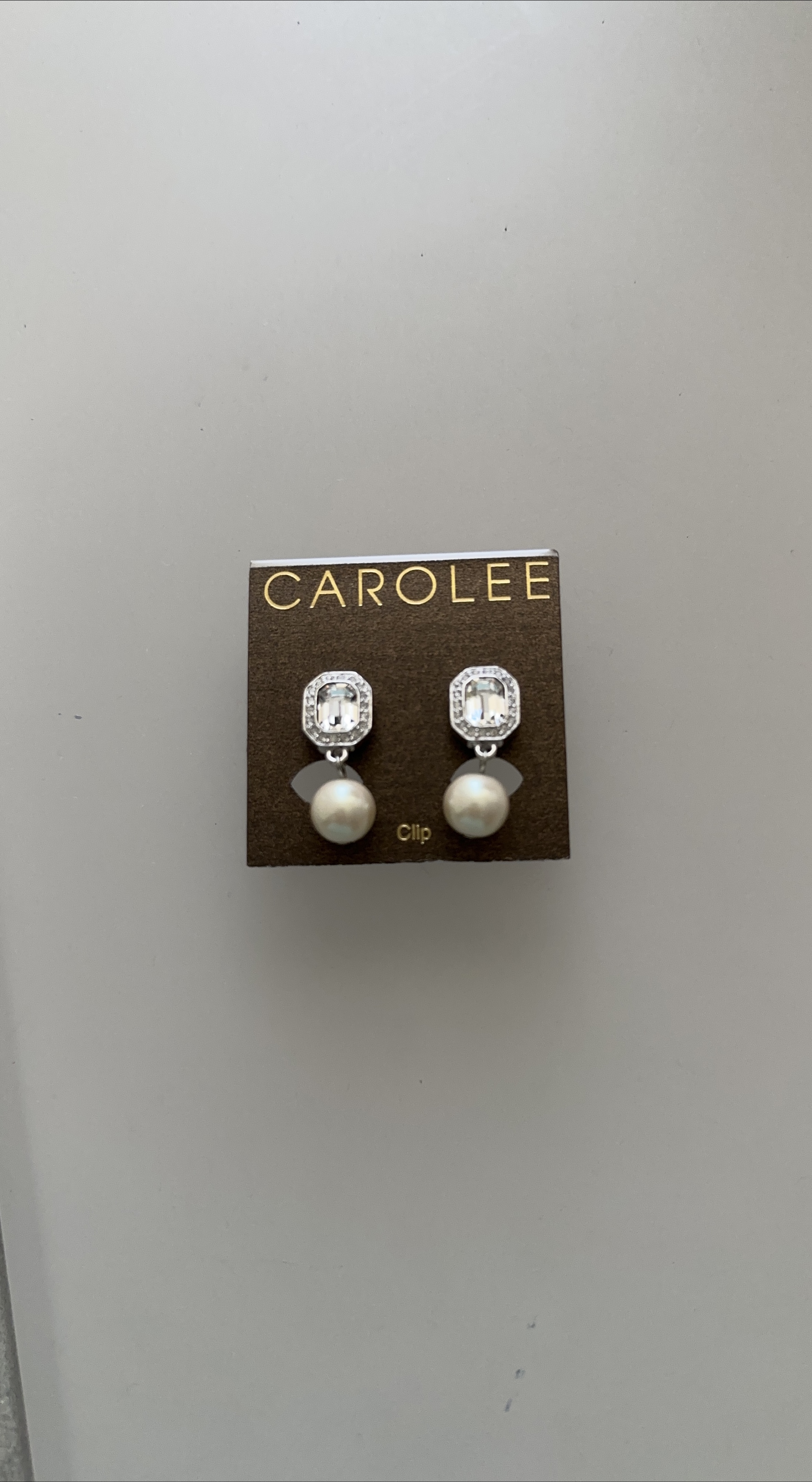 Carolee Clip Earrings with Pearl thumbnail