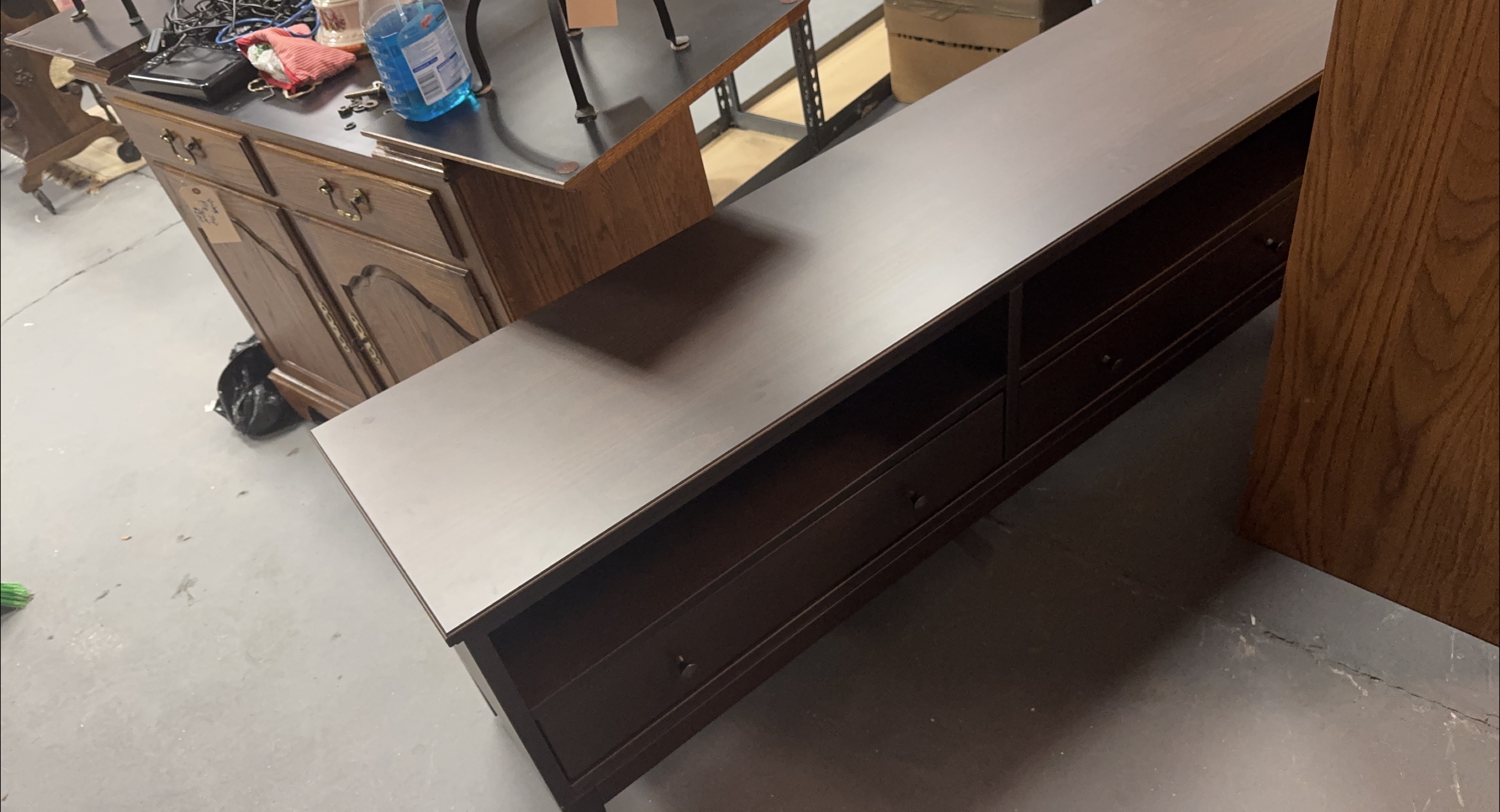 Brown Media Console/TV Stand thumbnail