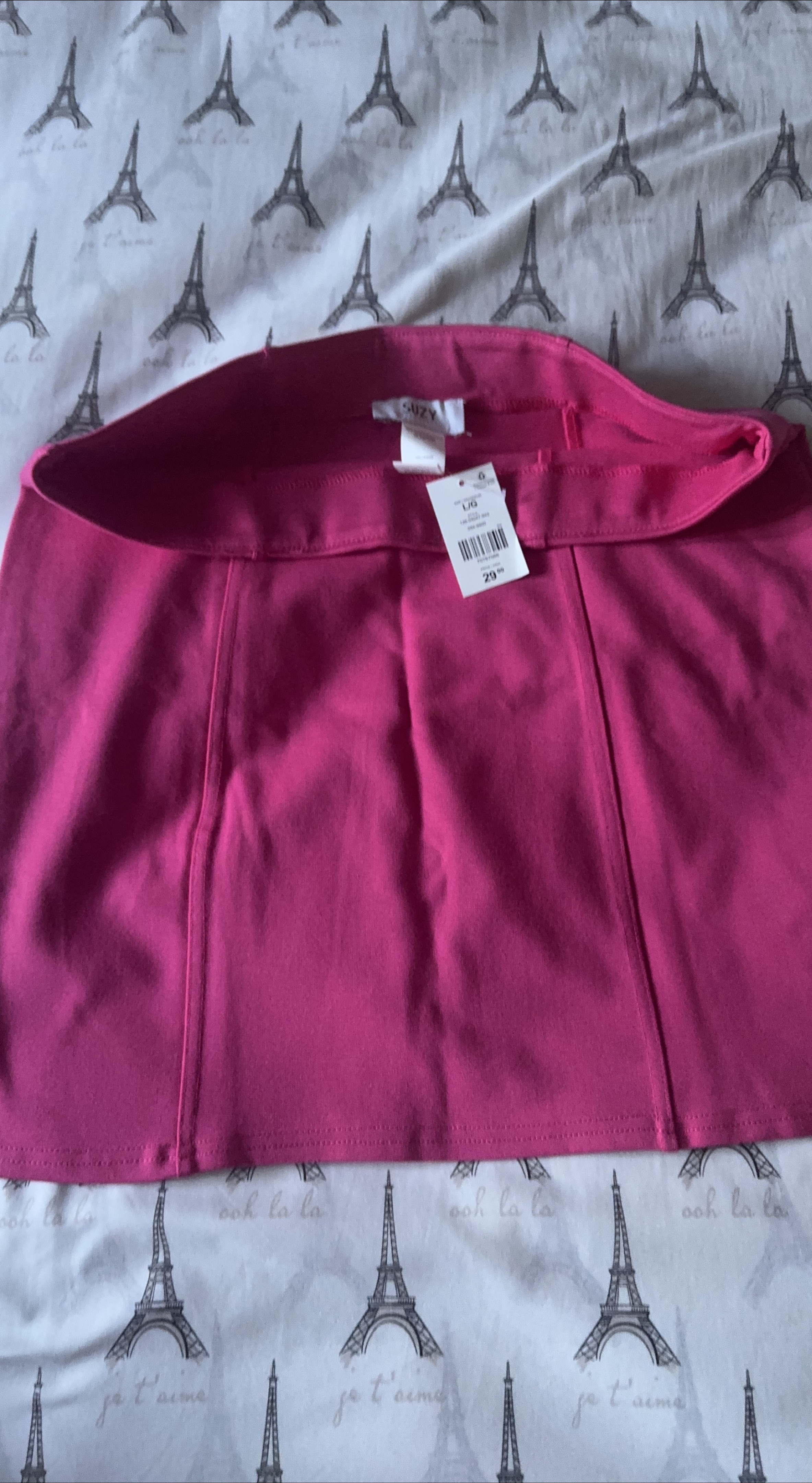 Suzy Shier Pink Skirt Size L/G thumbnail