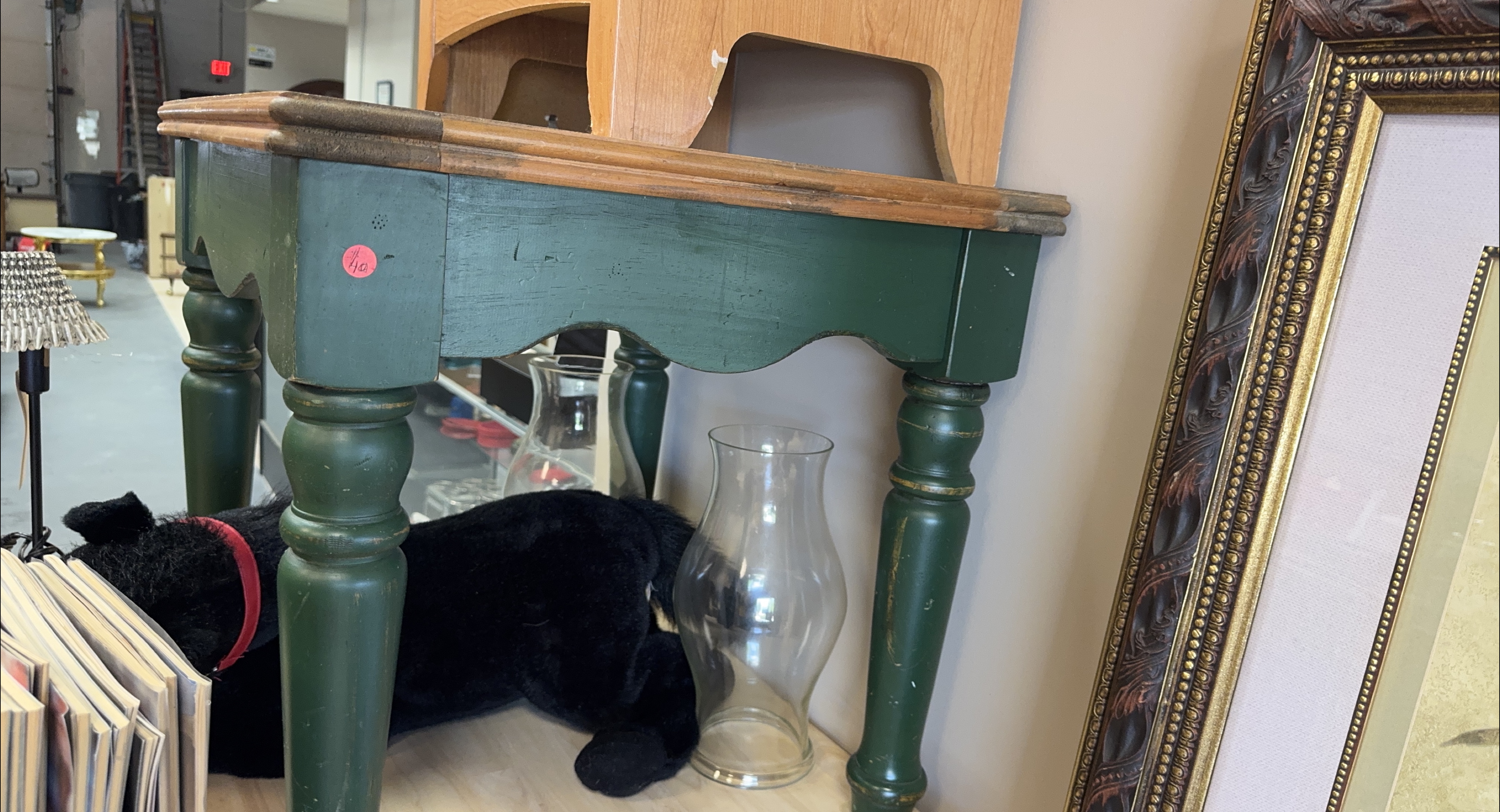 Green Painted Side Table thumbnail