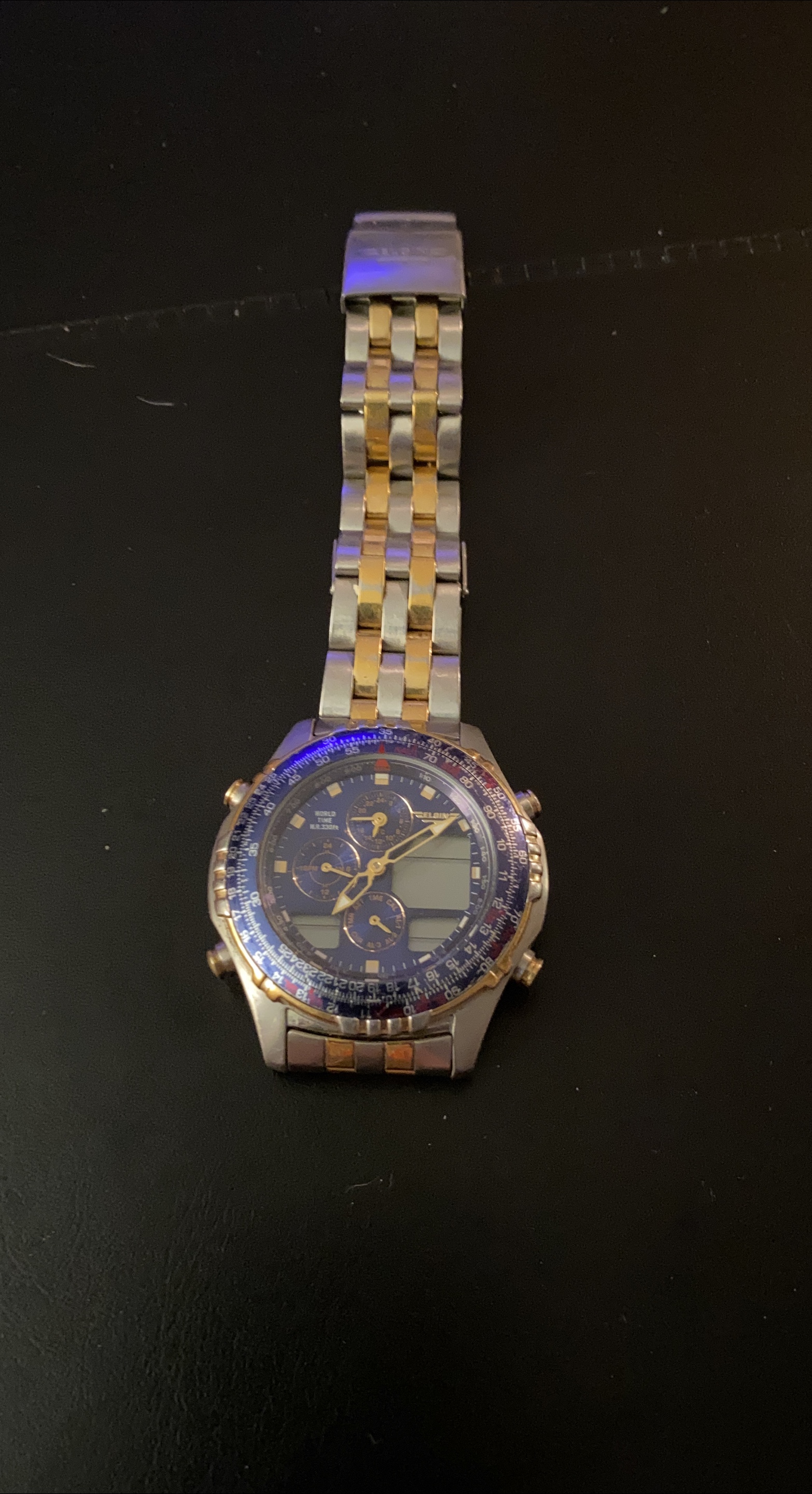 Vintage Elgin World Time MR.330F Watch thumbnail