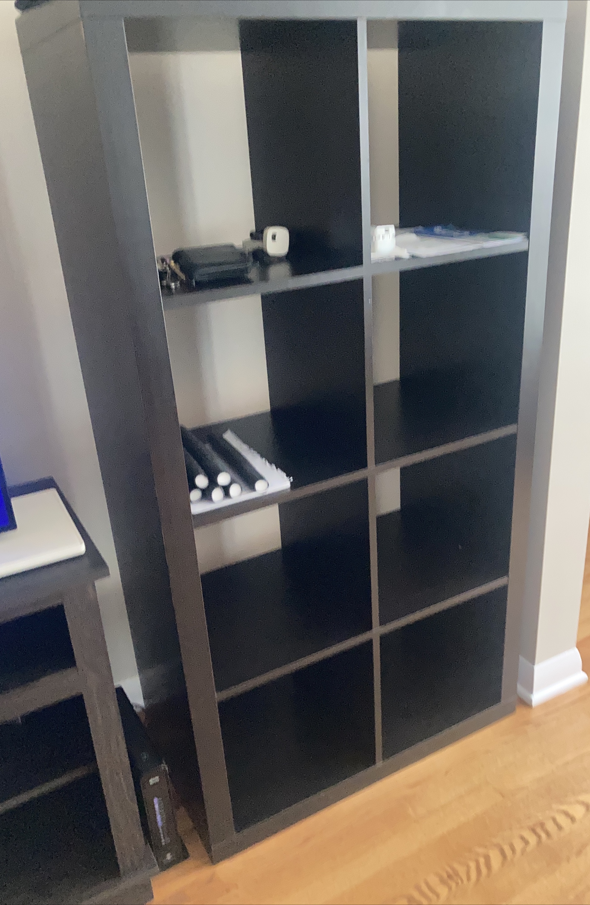 Dark Brown 8-Cube Storage Shelf thumbnail