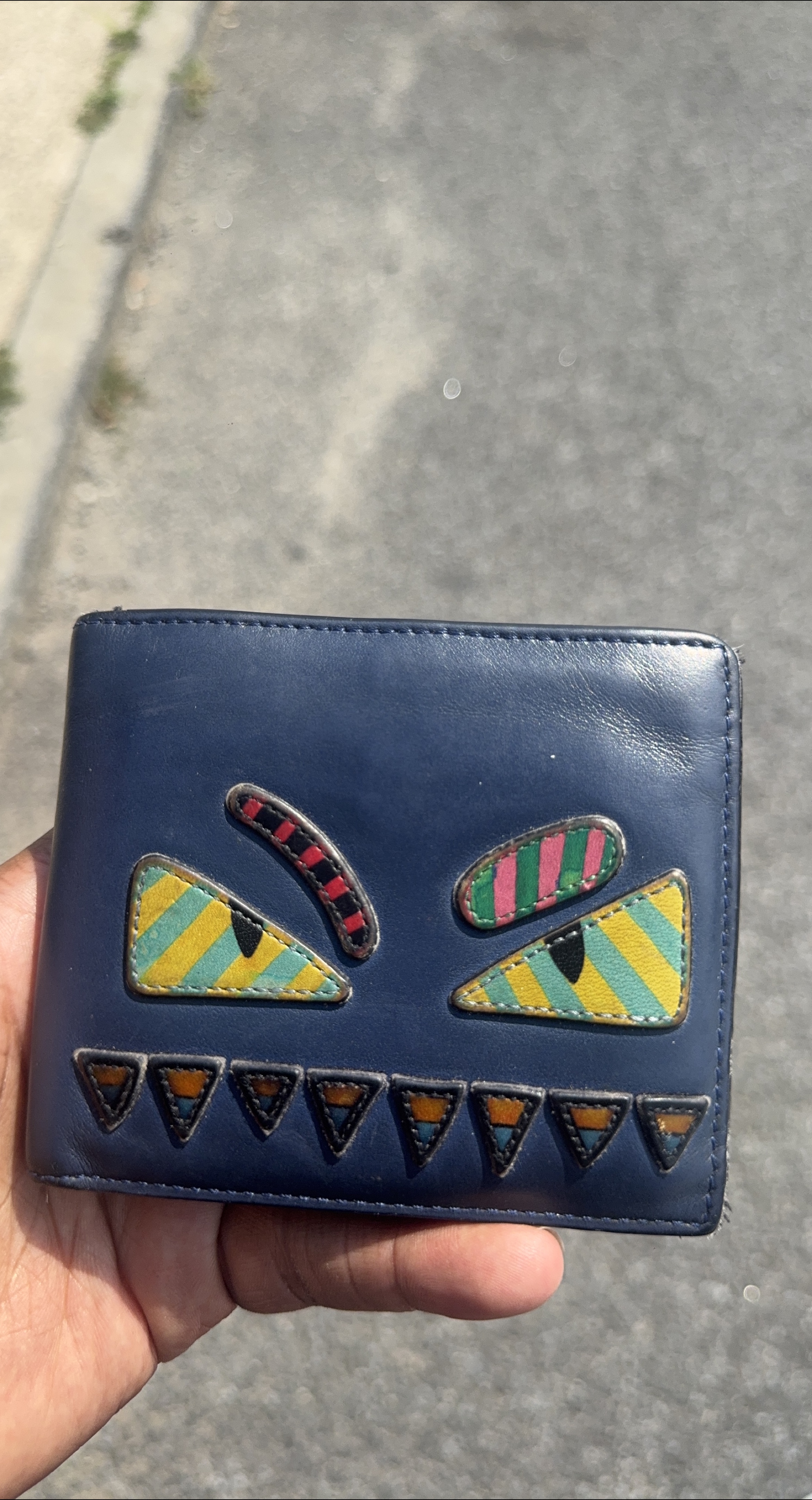Fendi Monster Eyes Bi-Fold Wallet thumbnail