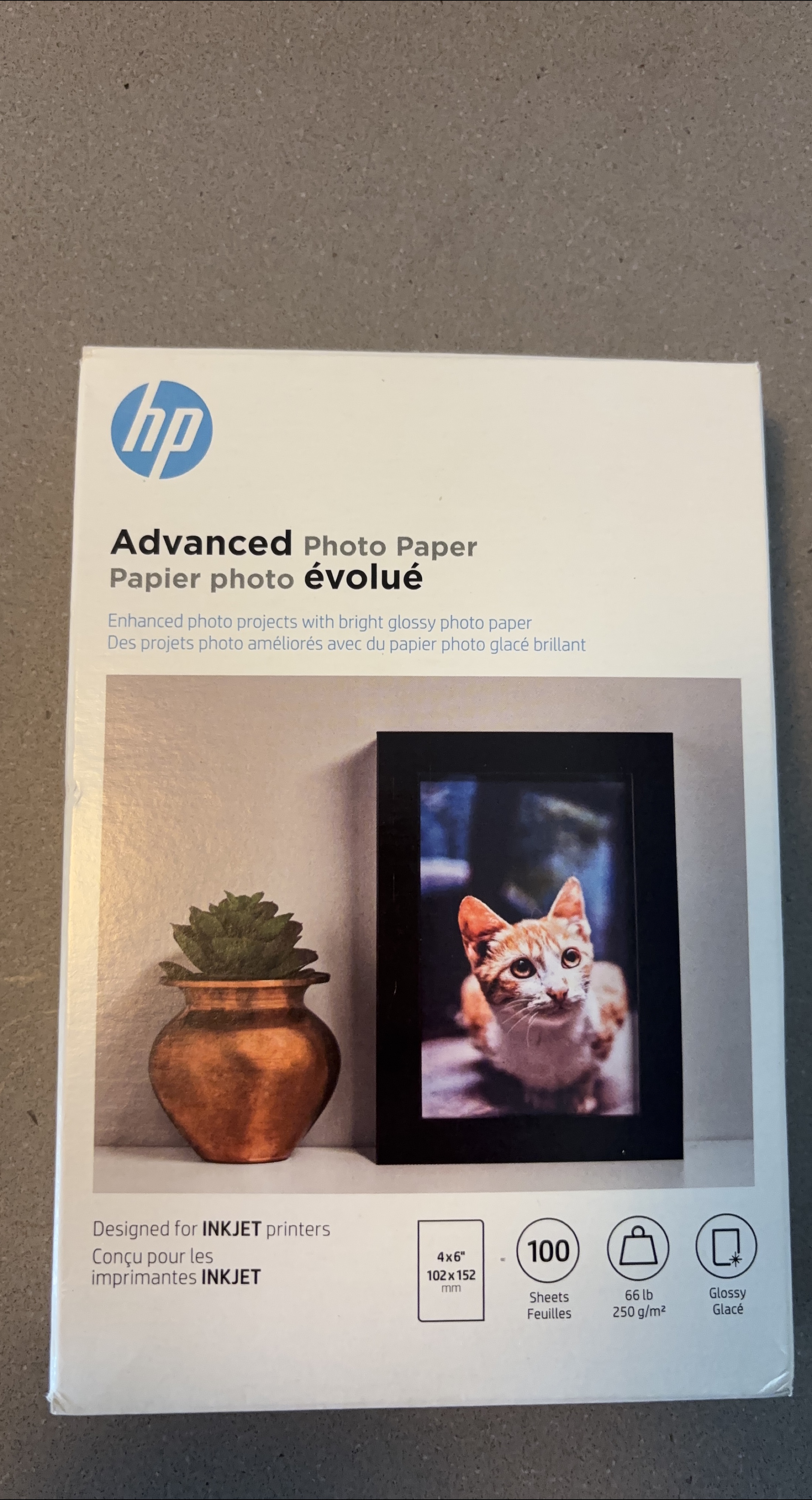HP Advanced Photo Paper 4x6" - Approx. 100 Sheets thumbnail