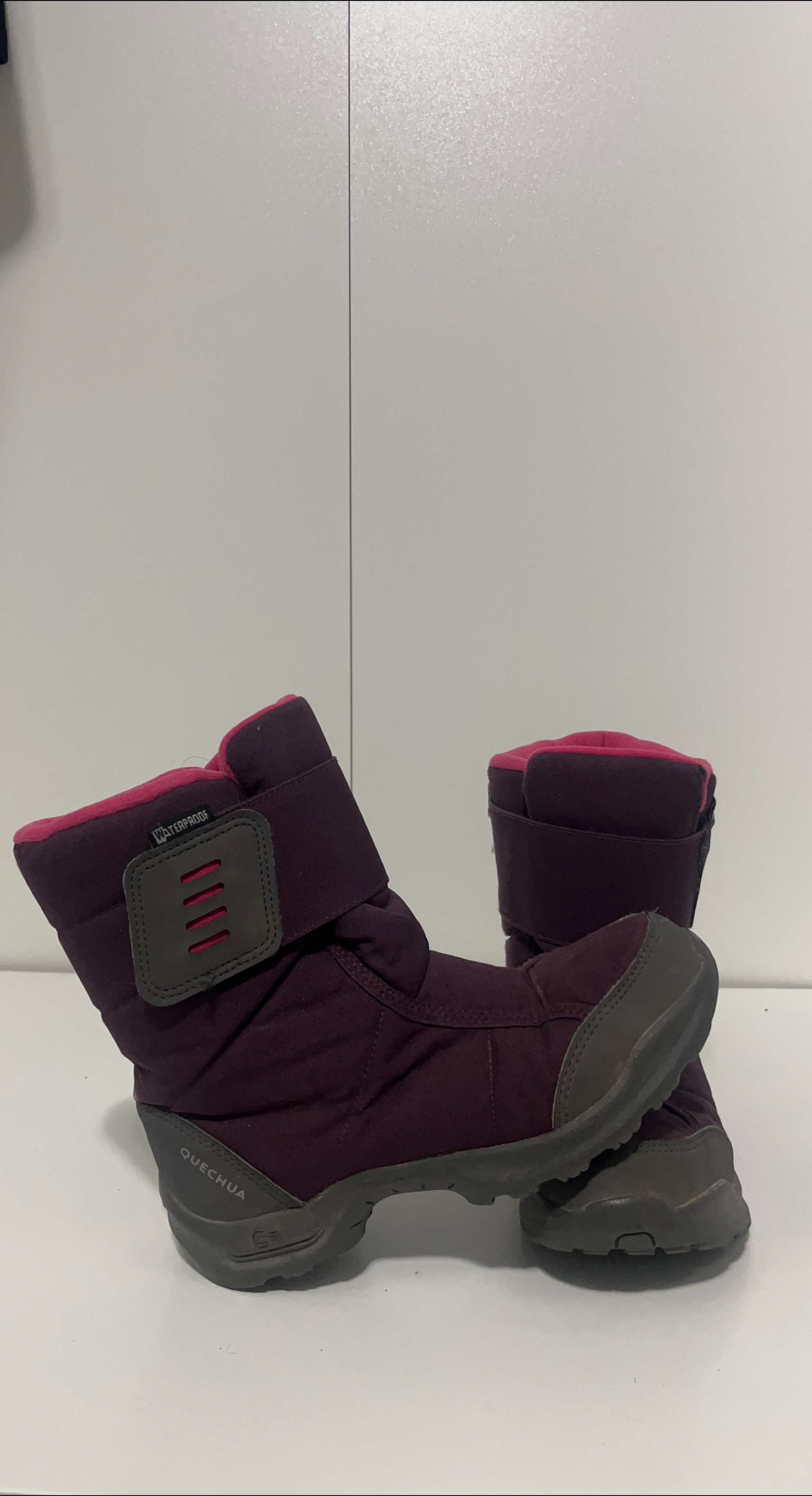 Quechua SH100 Xwarm Junior Violet Boots - Size 33 thumbnail
