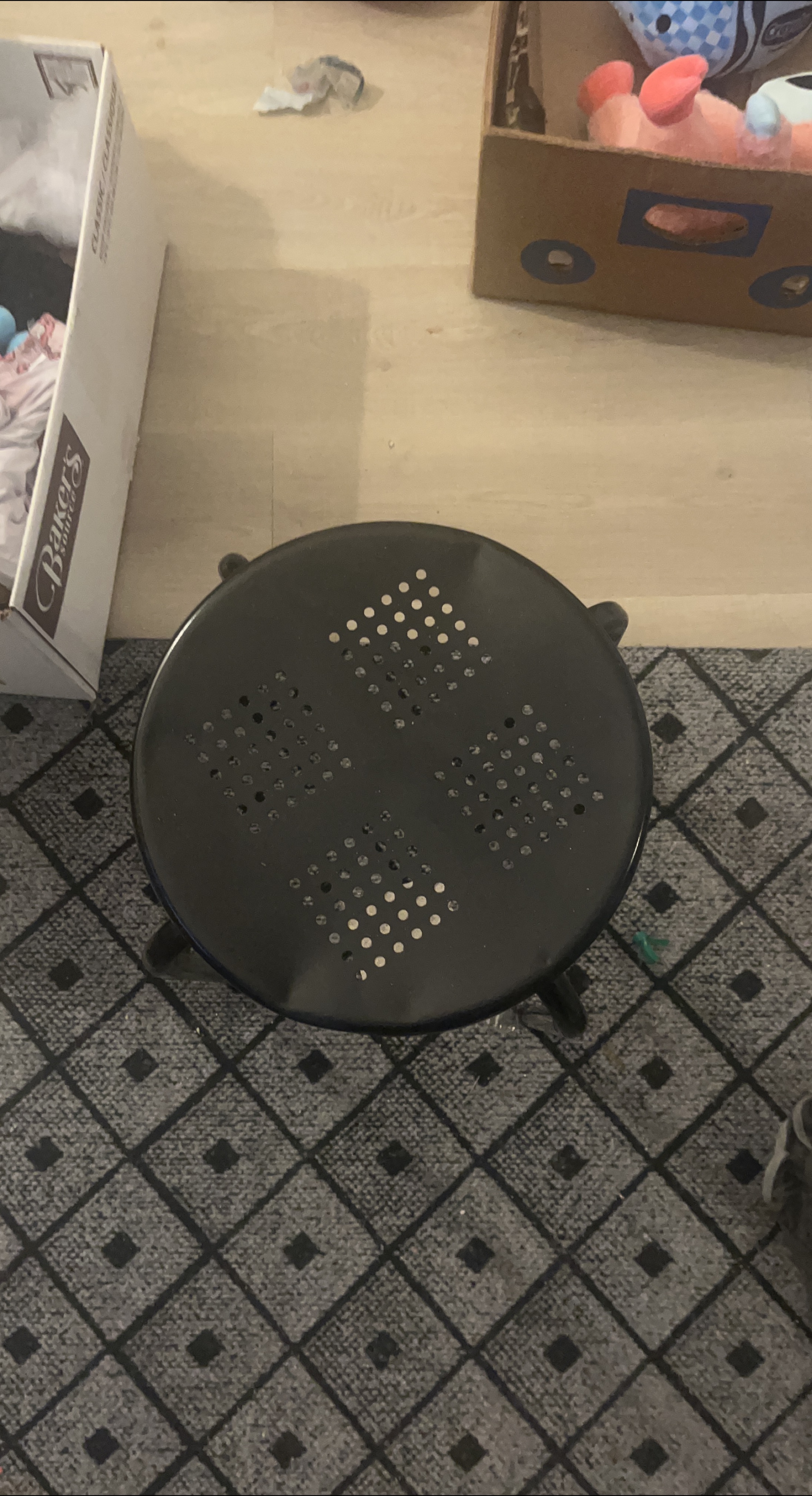 Black Metal Side Table thumbnail