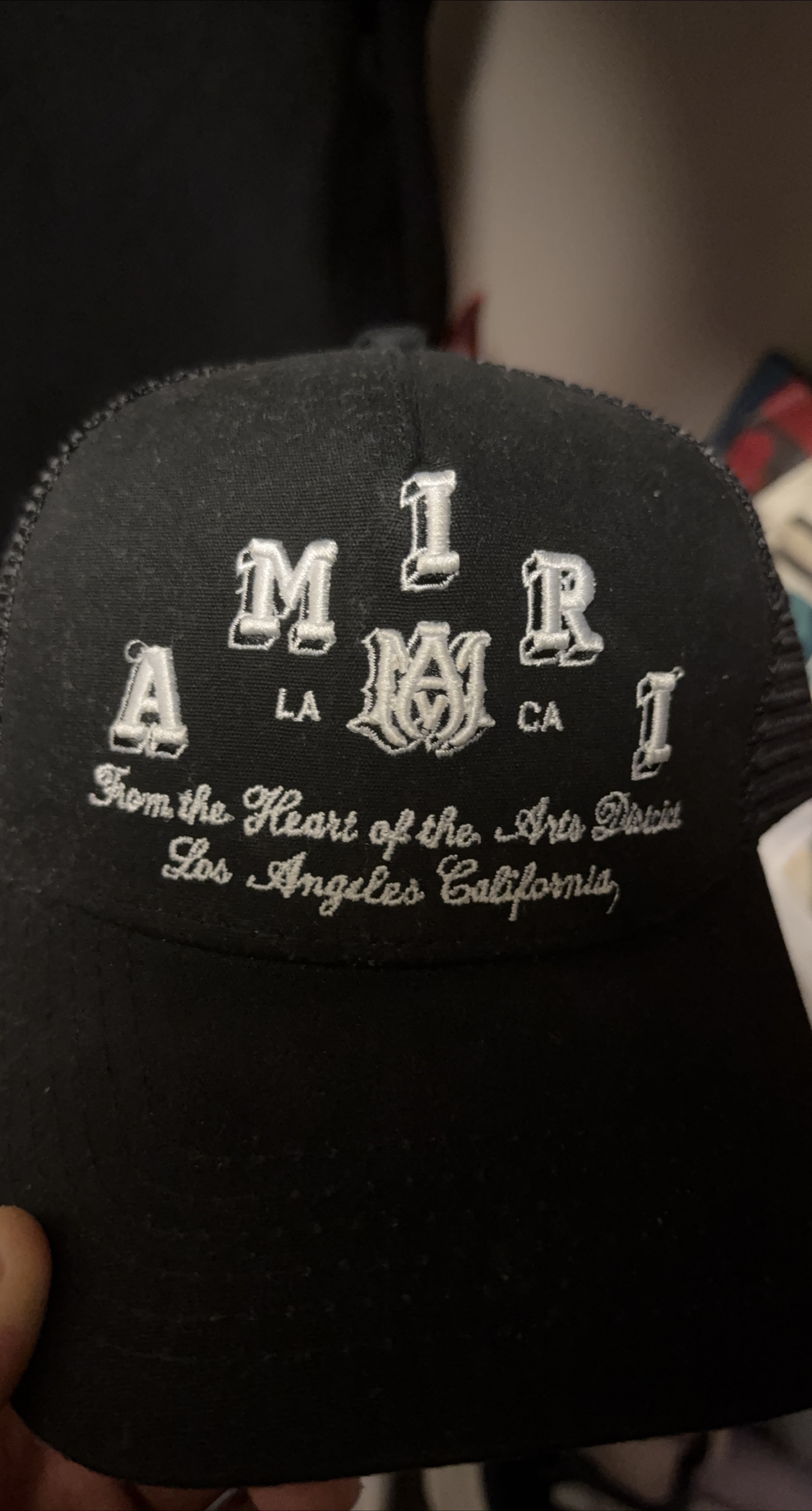 AMIRI Black Trucker Hat thumbnail