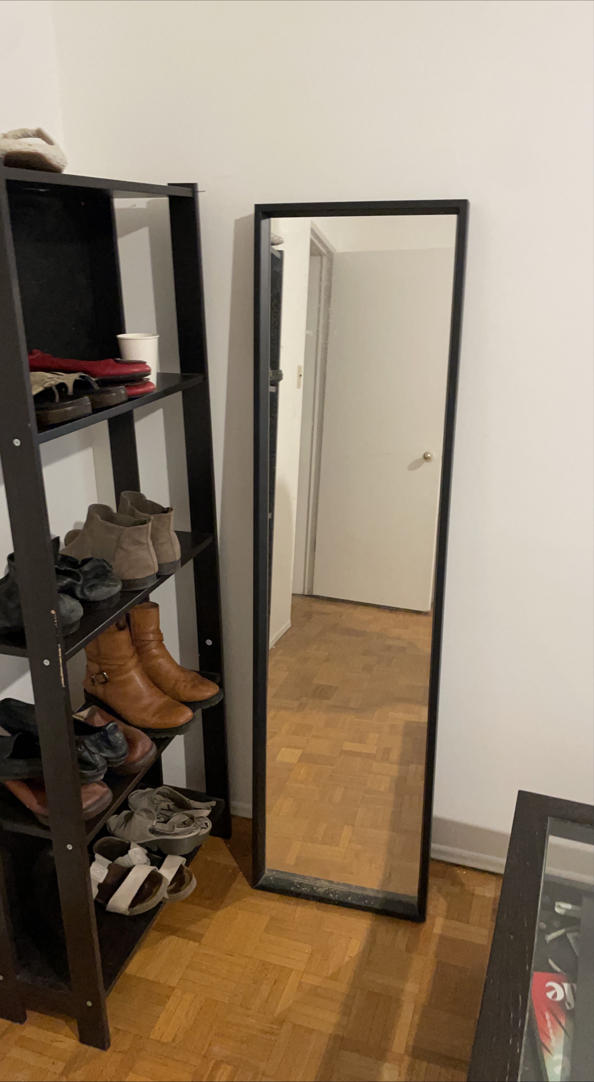Full Length Black Framed Mirror thumbnail