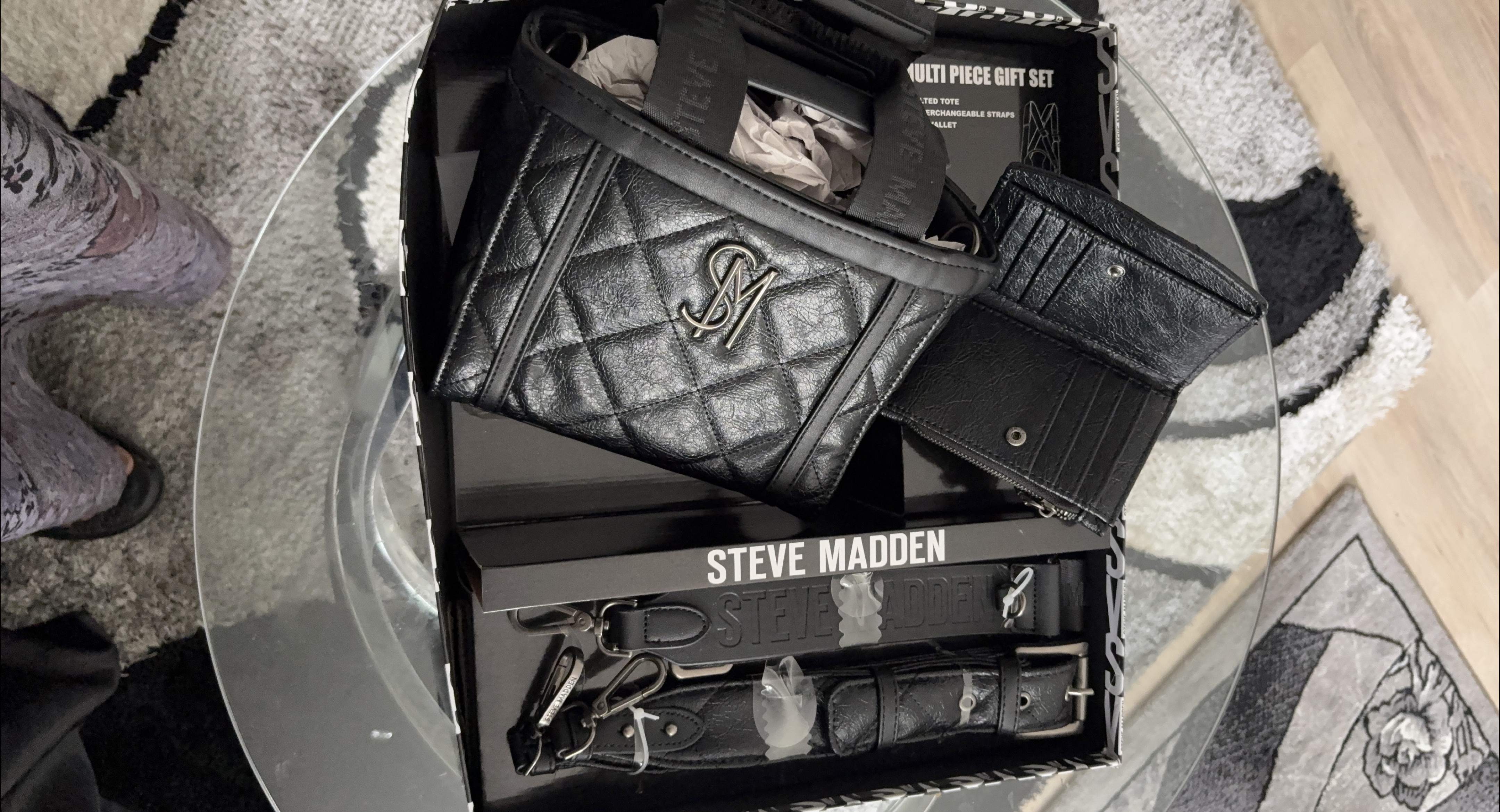 Steve Madden Black Multi Piece Gift Set - New thumbnail