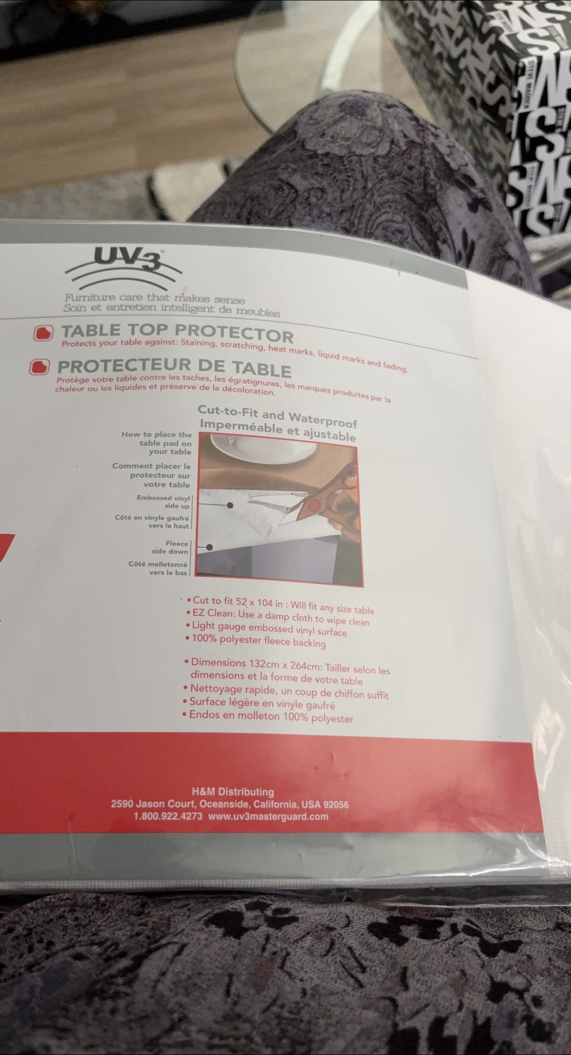 UV3 Table Top Protector - Cut-to-Fit thumbnail