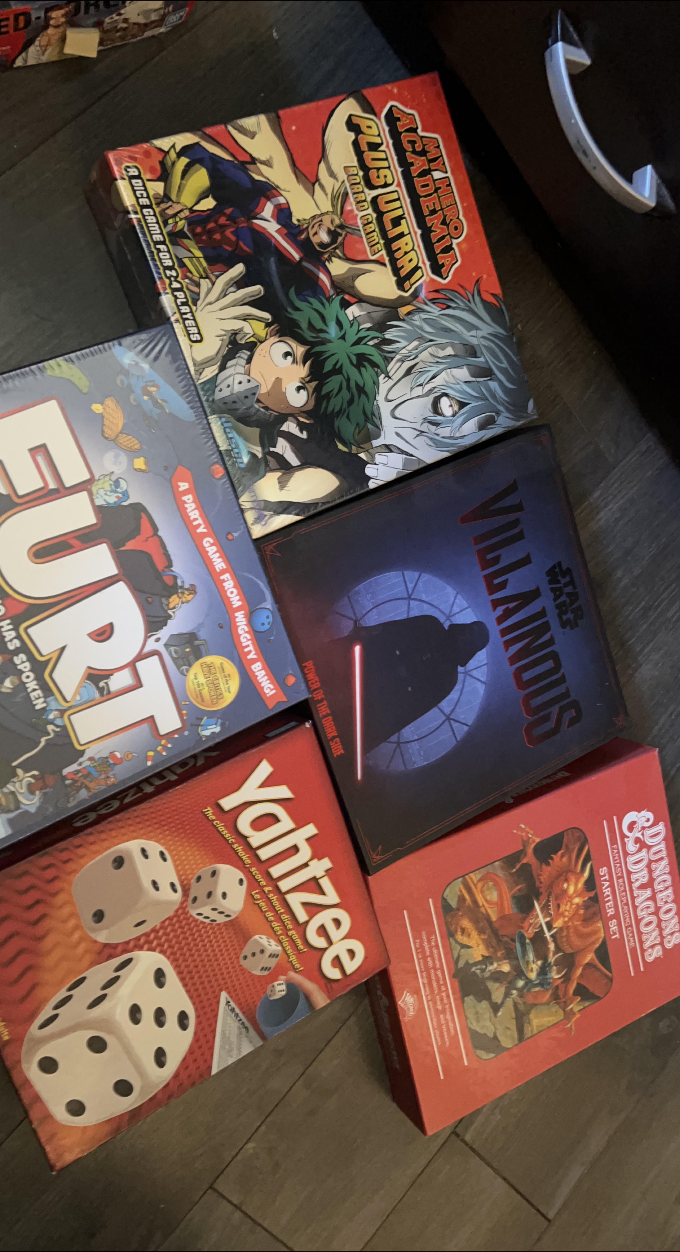 Board Games: My Hero Academia, Villainous, Yahtzee, D&D thumbnail