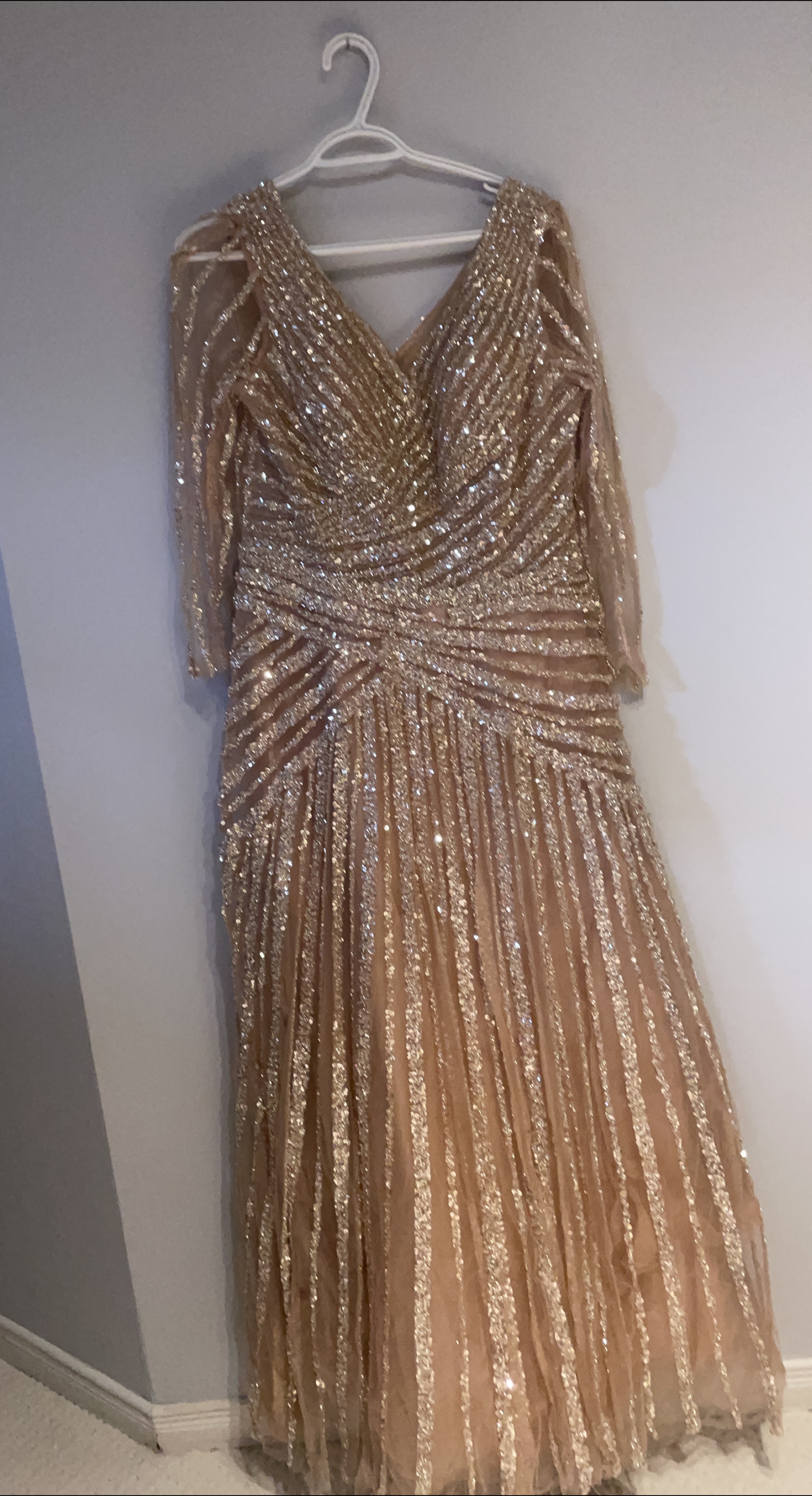 Gold Sequin Formal Dress thumbnail