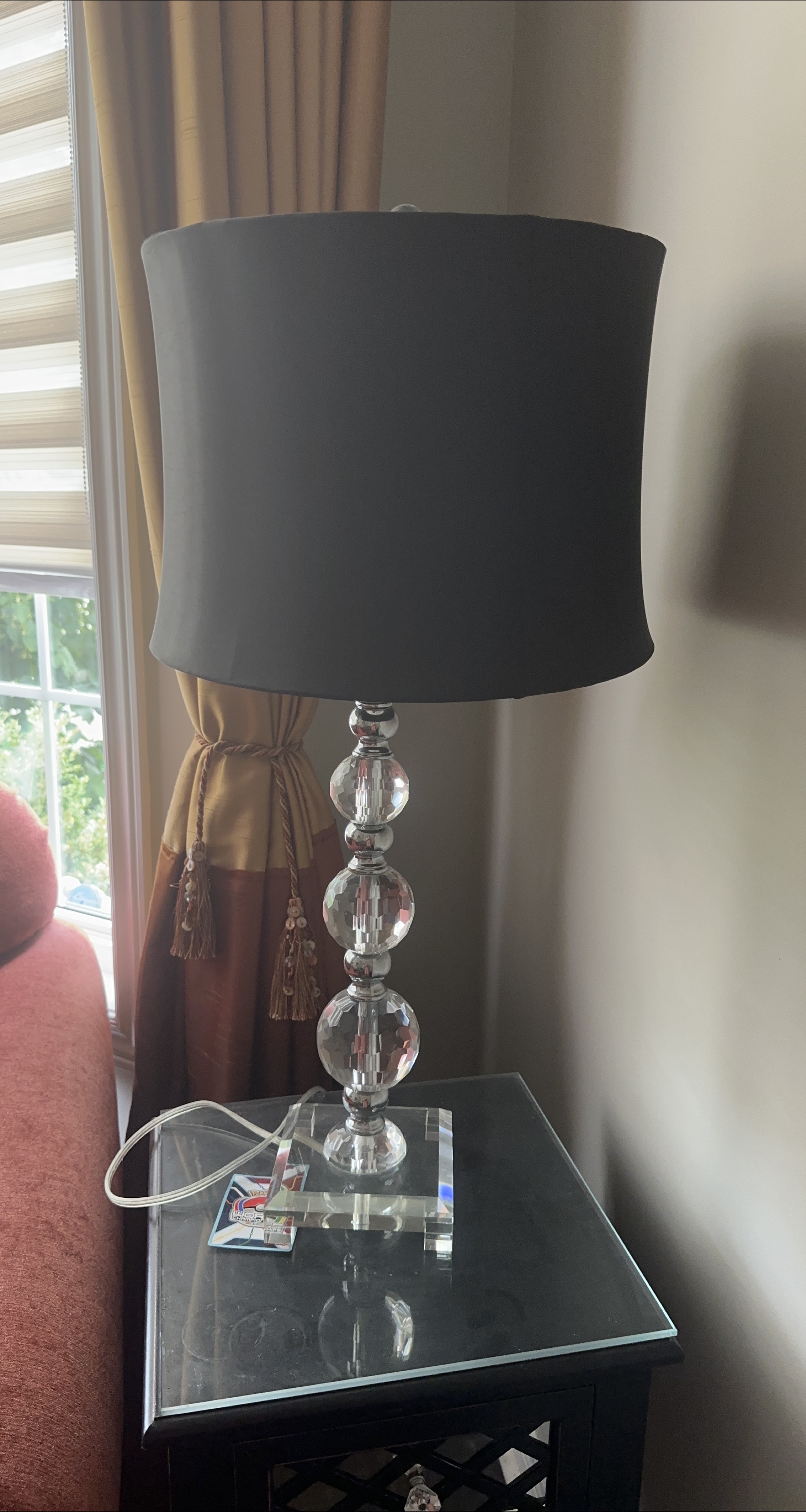 Set of 2 Crystal Ball Table Lamps thumbnail