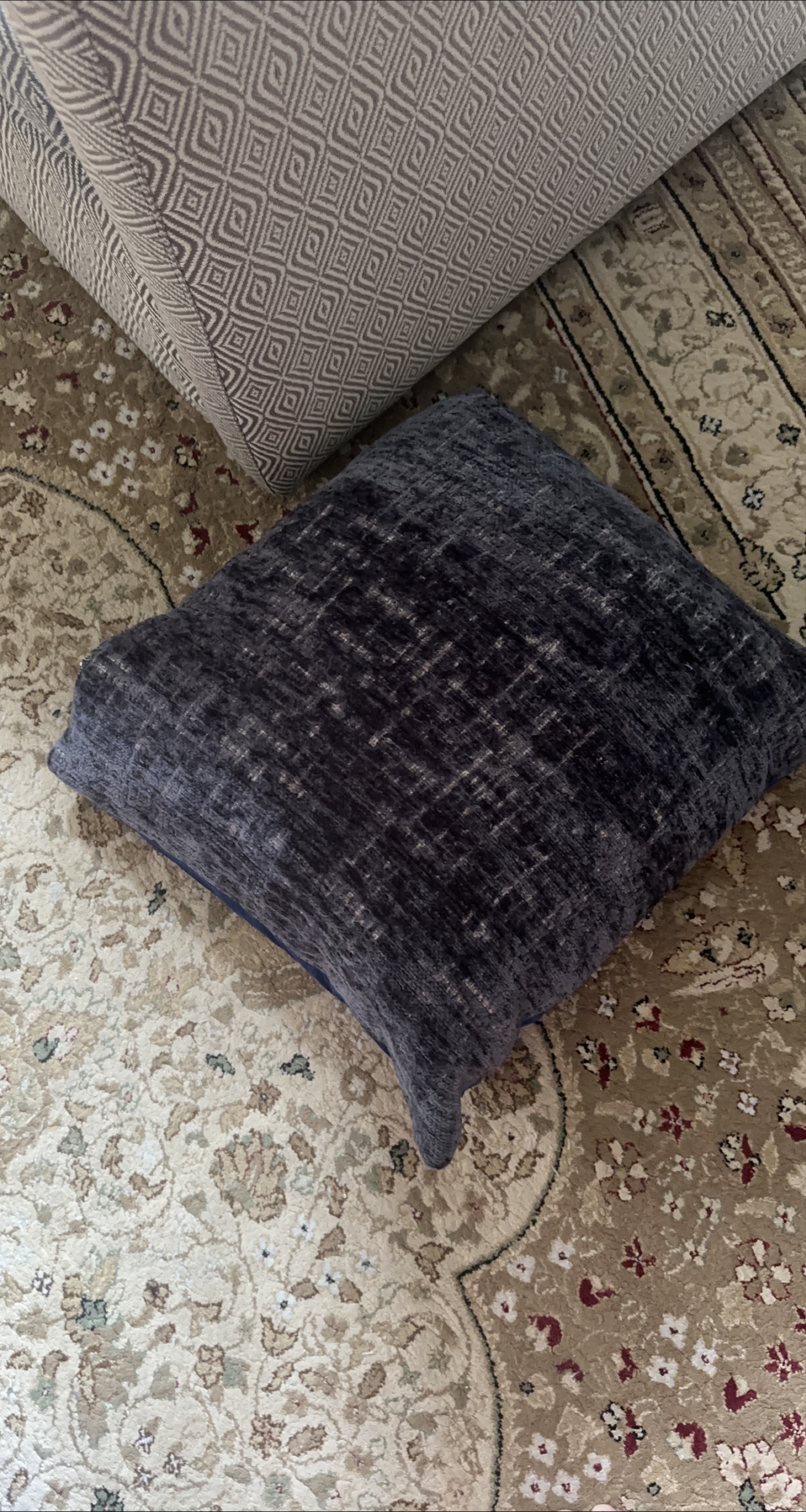 Square Throw Pillow - Blue/Grey thumbnail