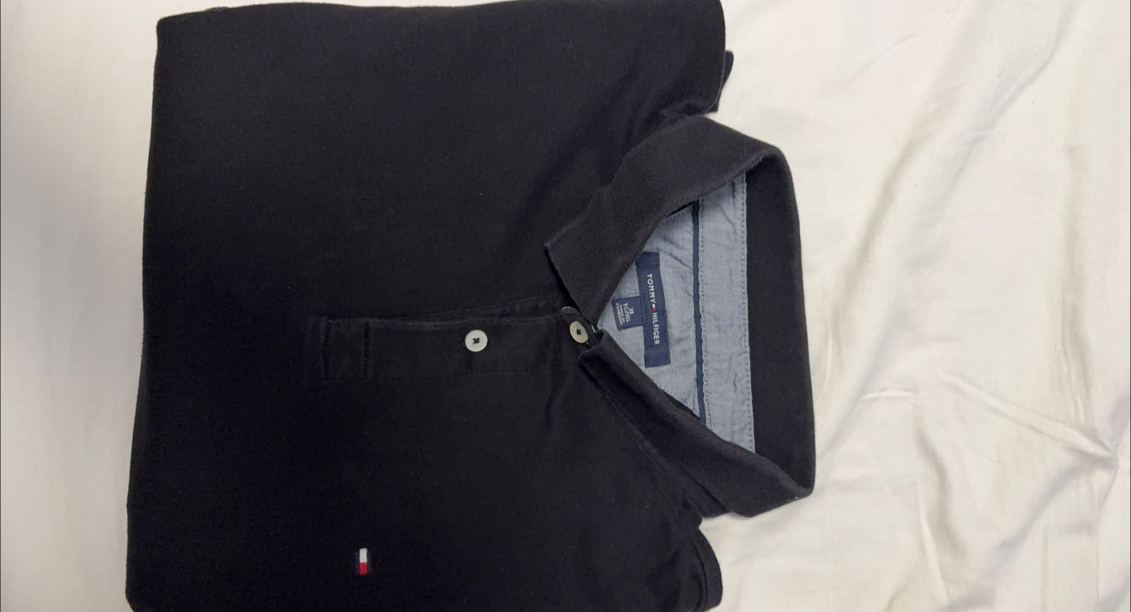 Tommy Hilfiger Black Polo Shirt - XL thumbnail