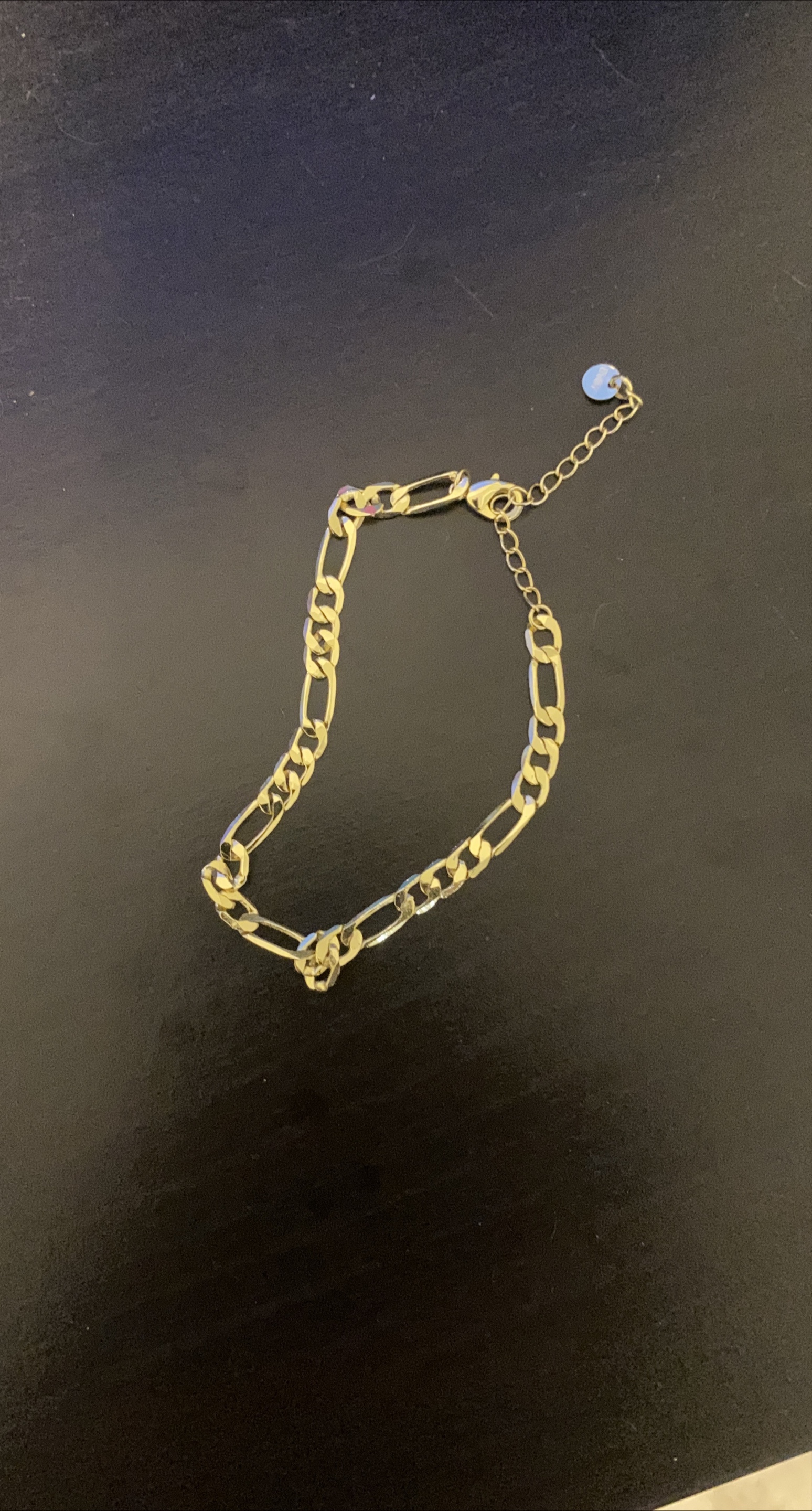 Gold Figaro Chain Necklace thumbnail