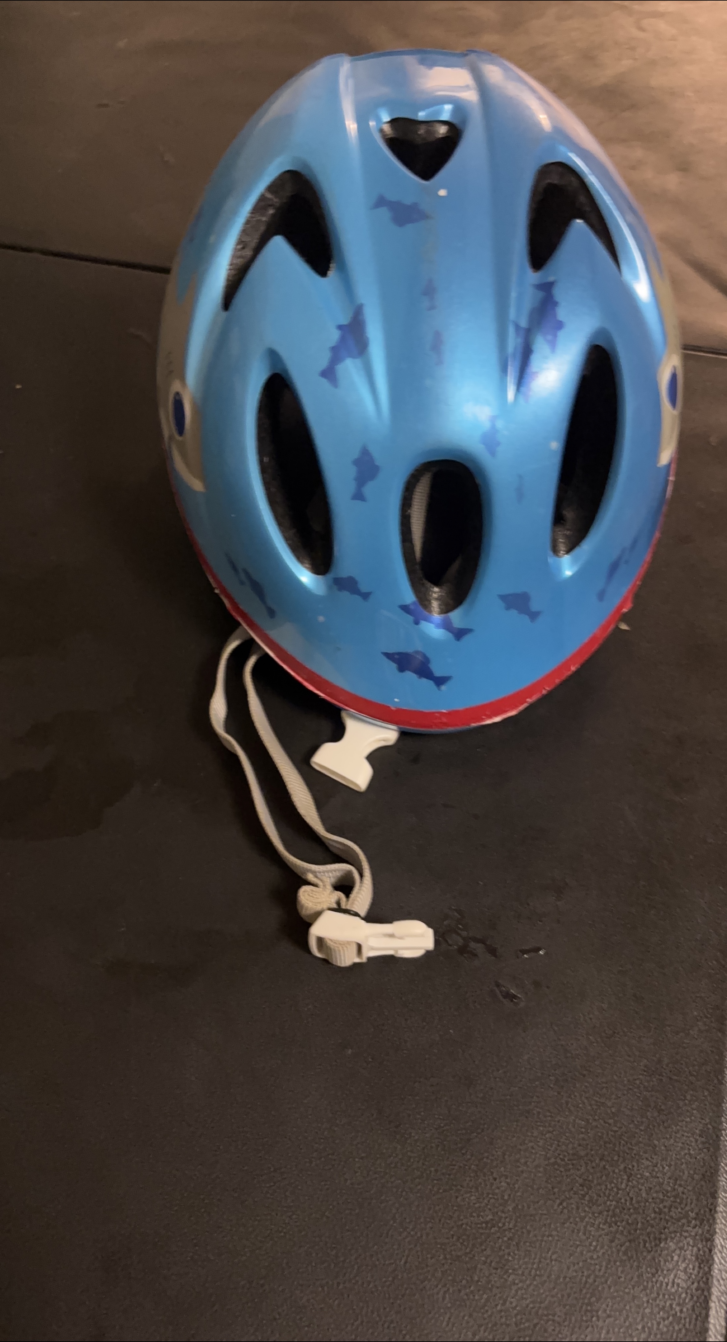 Kids Blue Shark Helmet thumbnail