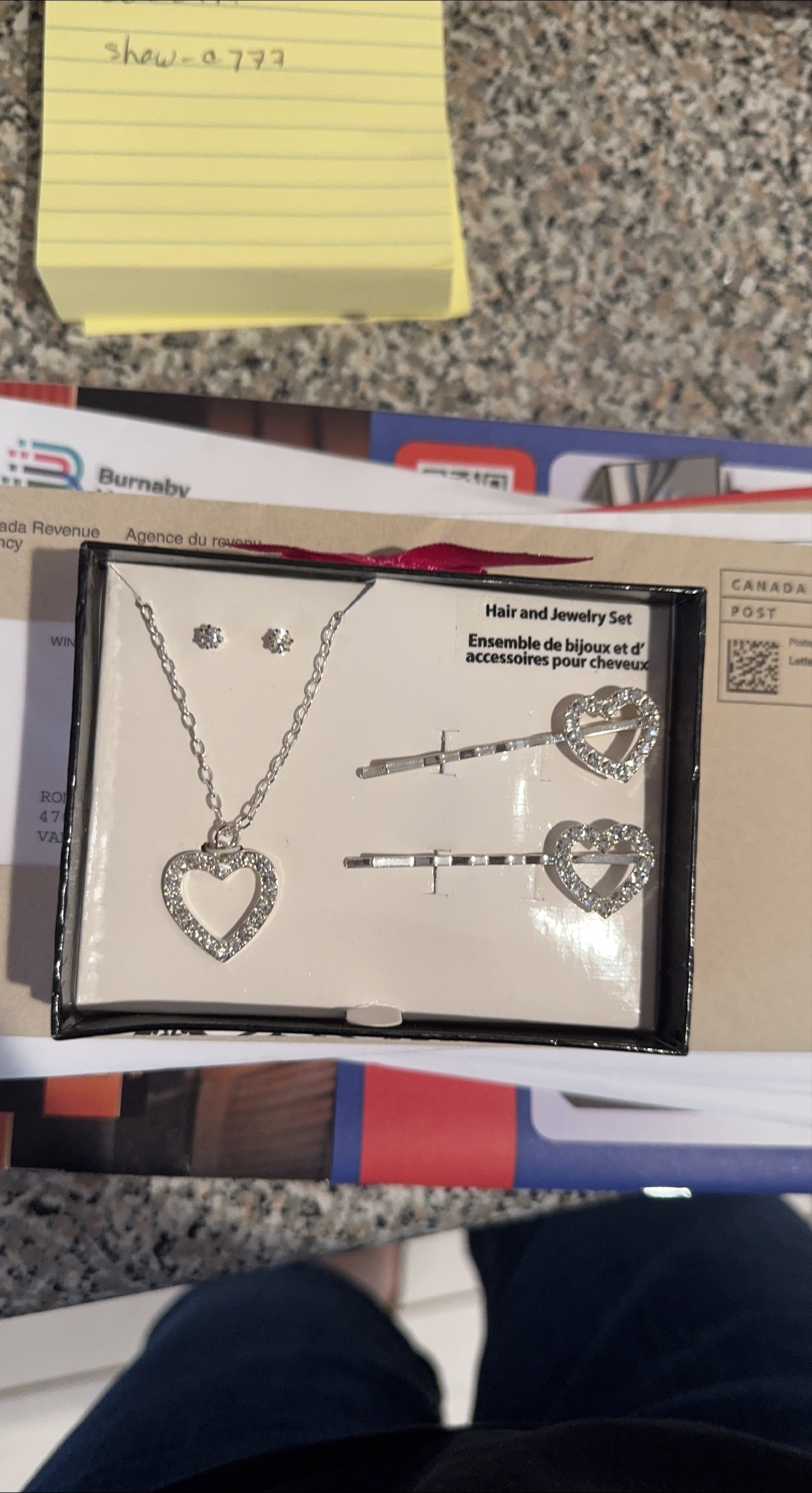 Hair & Jewelry Set - Necklace, Earrings, Hairpins thumbnail