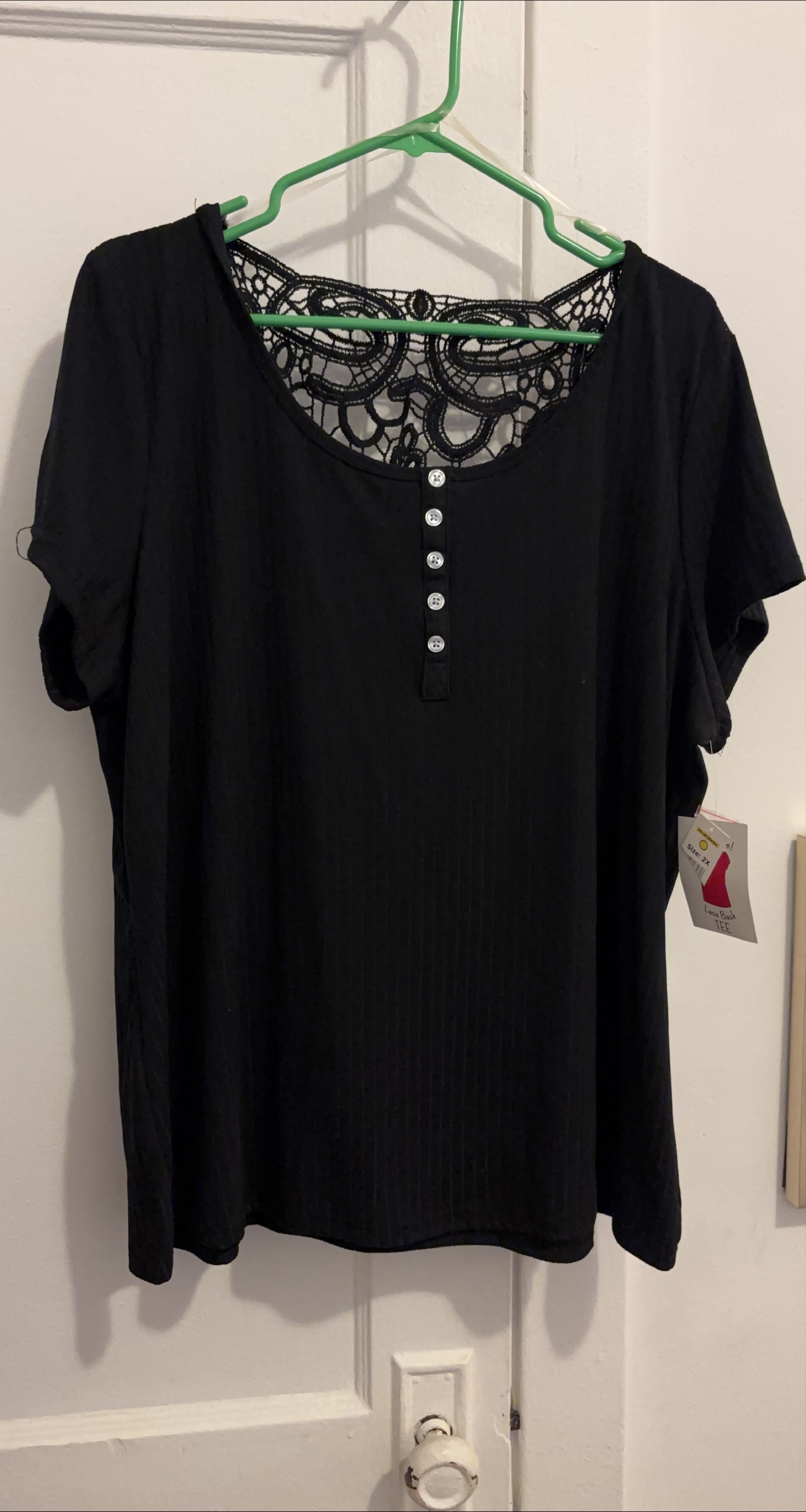 Bobbie Brooks Plus Size 2X Black Top thumbnail