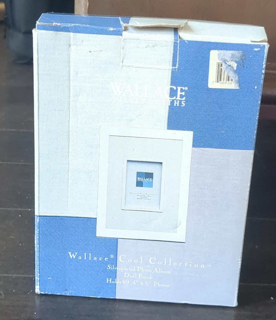 Wallace Silversmiths Silver Plated Photo Album - New in Box thumbnail