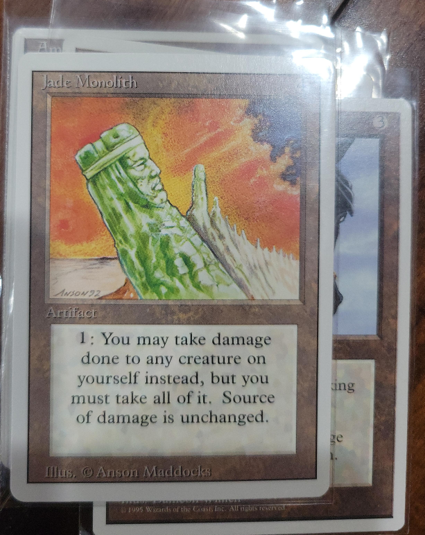 Magic: The Gathering Jade Monolith Artifact Card