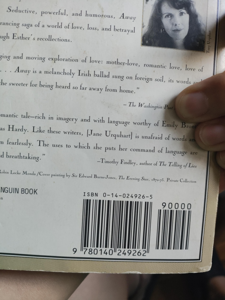 Away by Jane Urquhart - Penguin Book thumbnail