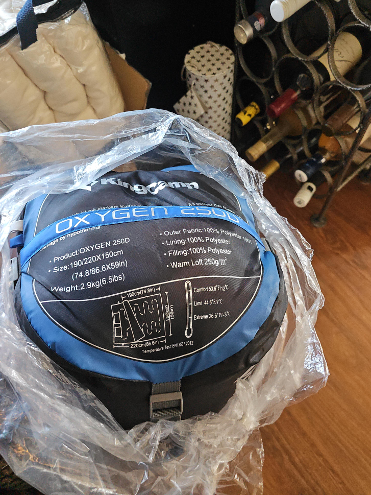 KingCamp Oxygen 250D Sleeping Bag (74.8/86.6x59in)