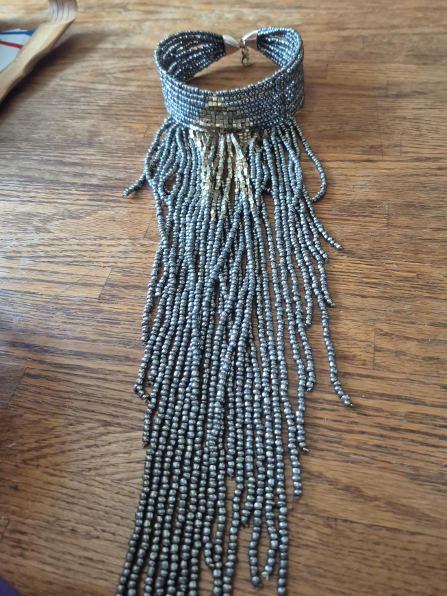 Fringe Beaded Necklace thumbnail