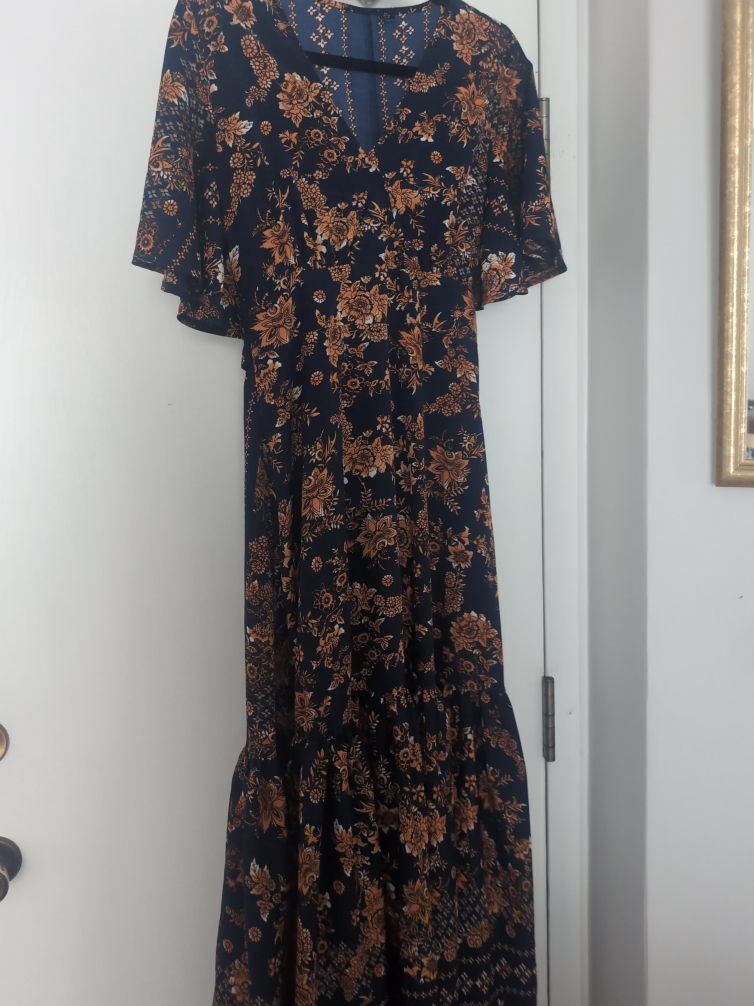Floral Print Maxi Dress thumbnail