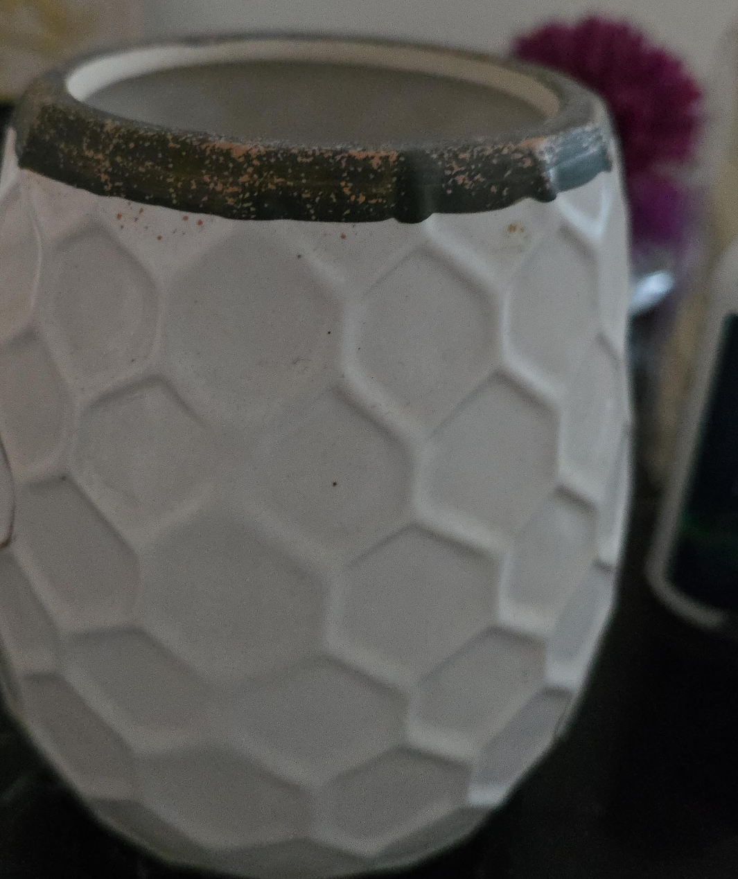 White Ceramic Planter thumbnail