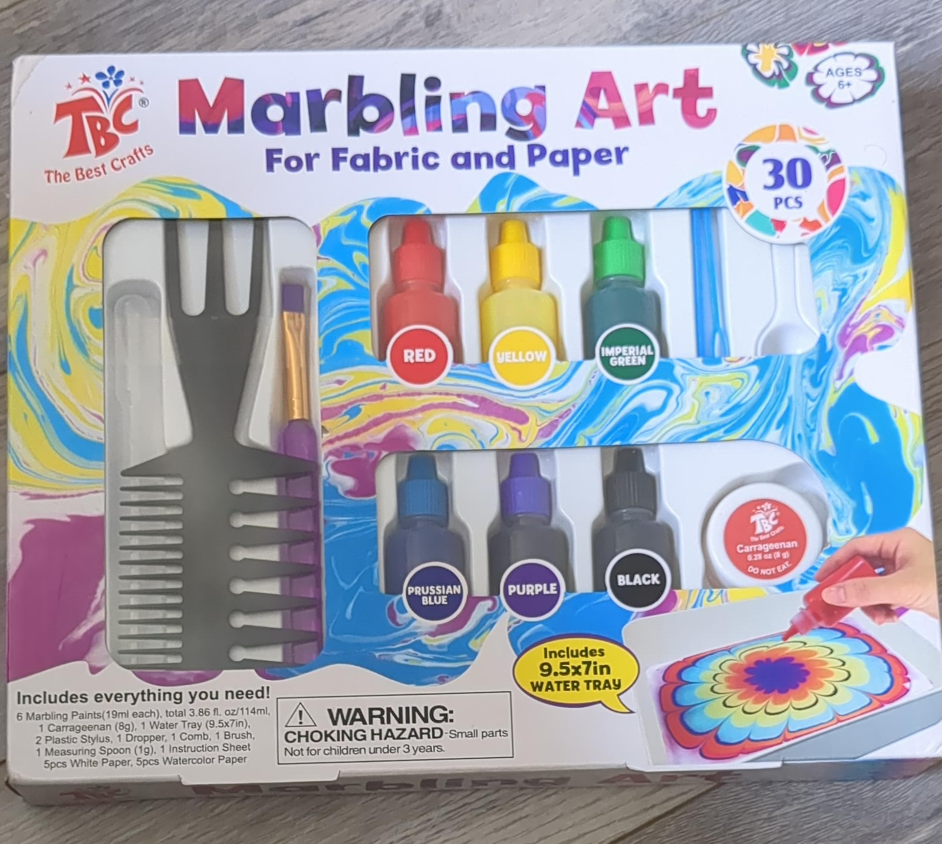 TBC Marbling Art Kit for Fabric & Paper - New thumbnail