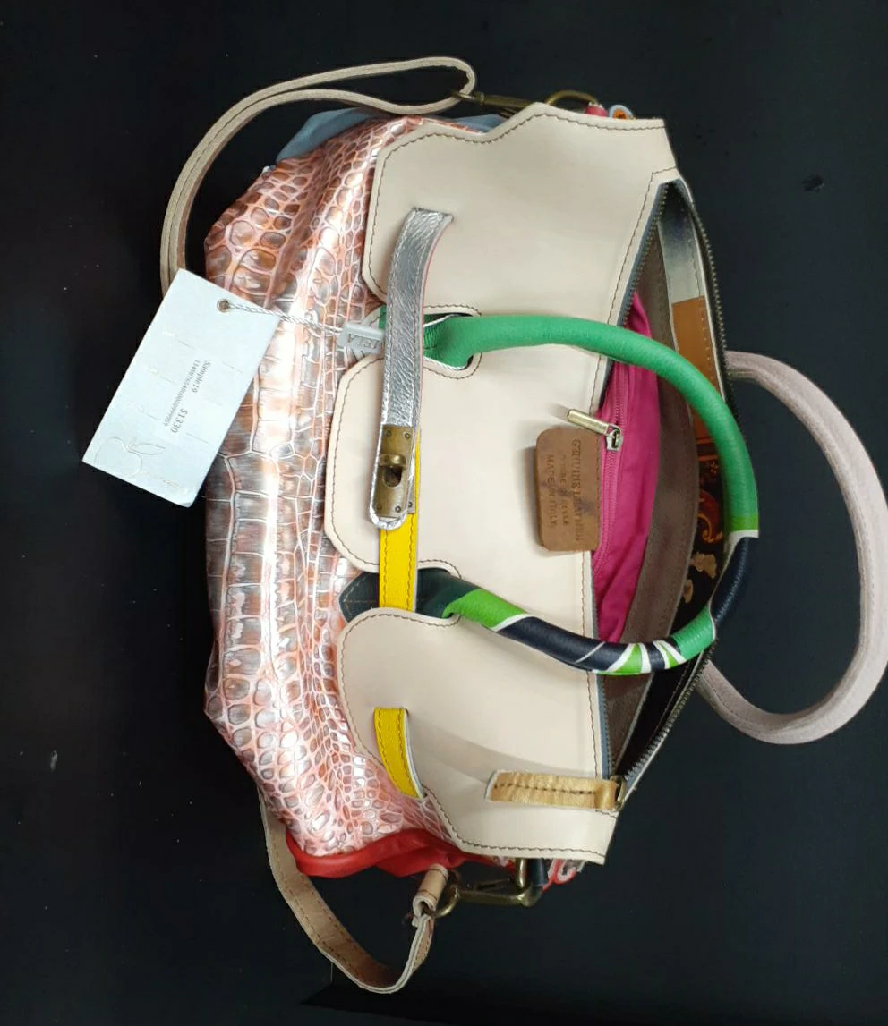 mela d'oro Genuine Leather Satchel Bag thumbnail