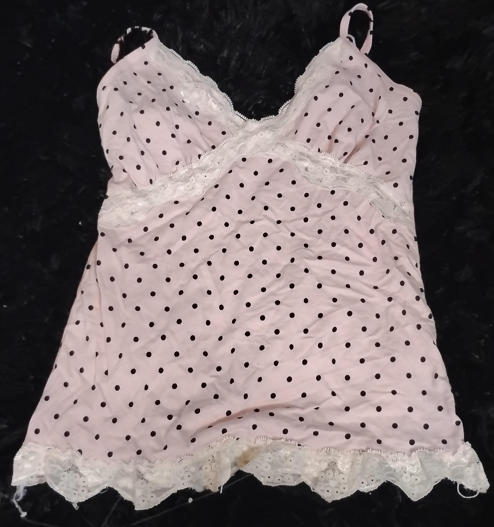 Pink Polka Dot Cami Top thumbnail