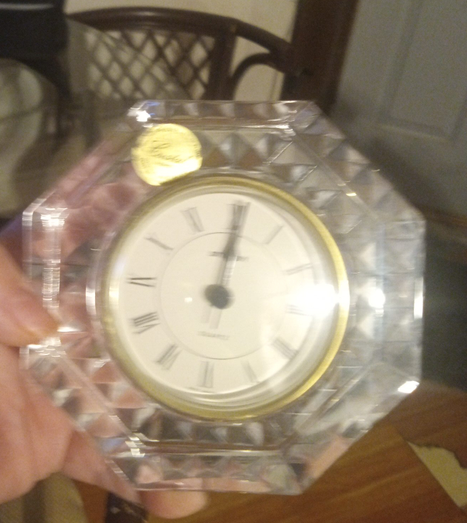 Crystal Accent Quartz Clock