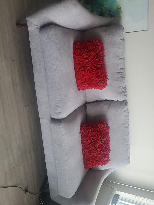 Light Grey Two-Seater Sofa thumbnail