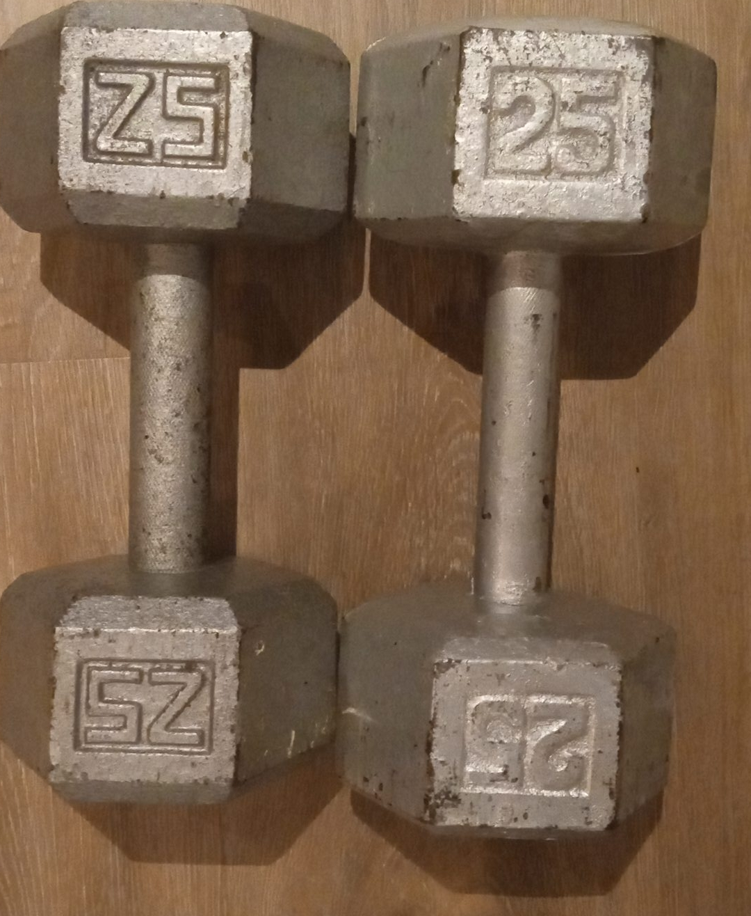 Pair of 25 lb Dumbbells