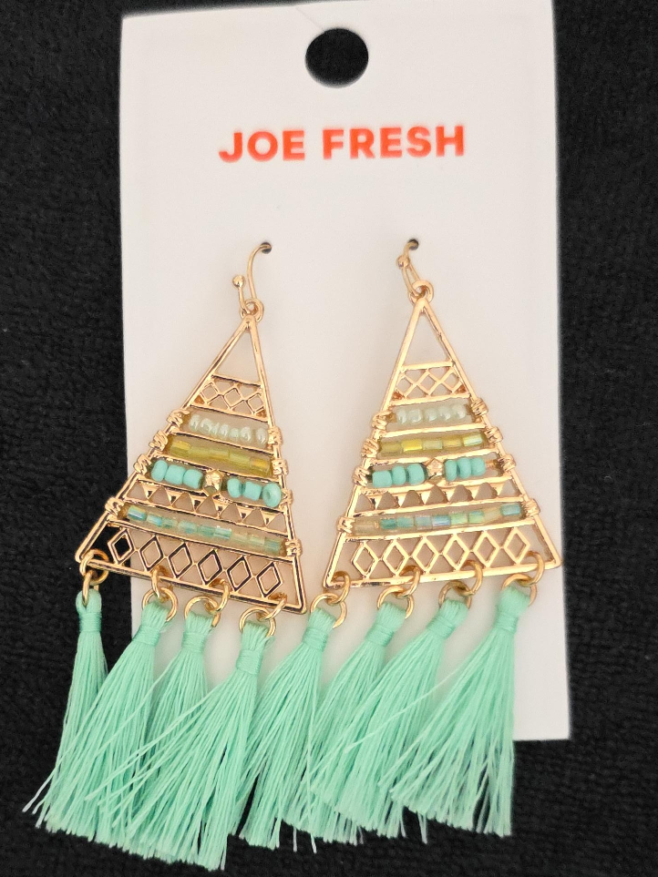 Joe Fresh Triangle Tassel Earrings thumbnail