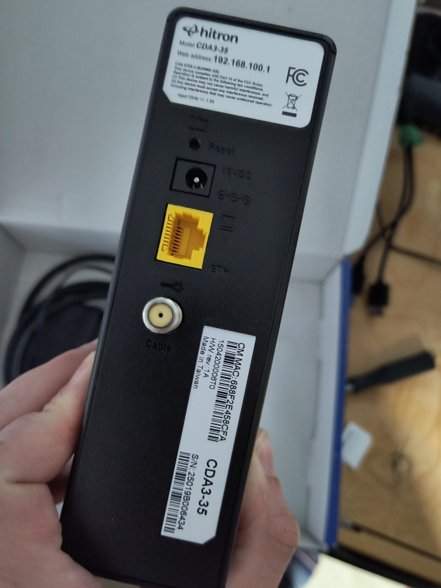 Hitron CDA3-35 Cable Modem thumbnail